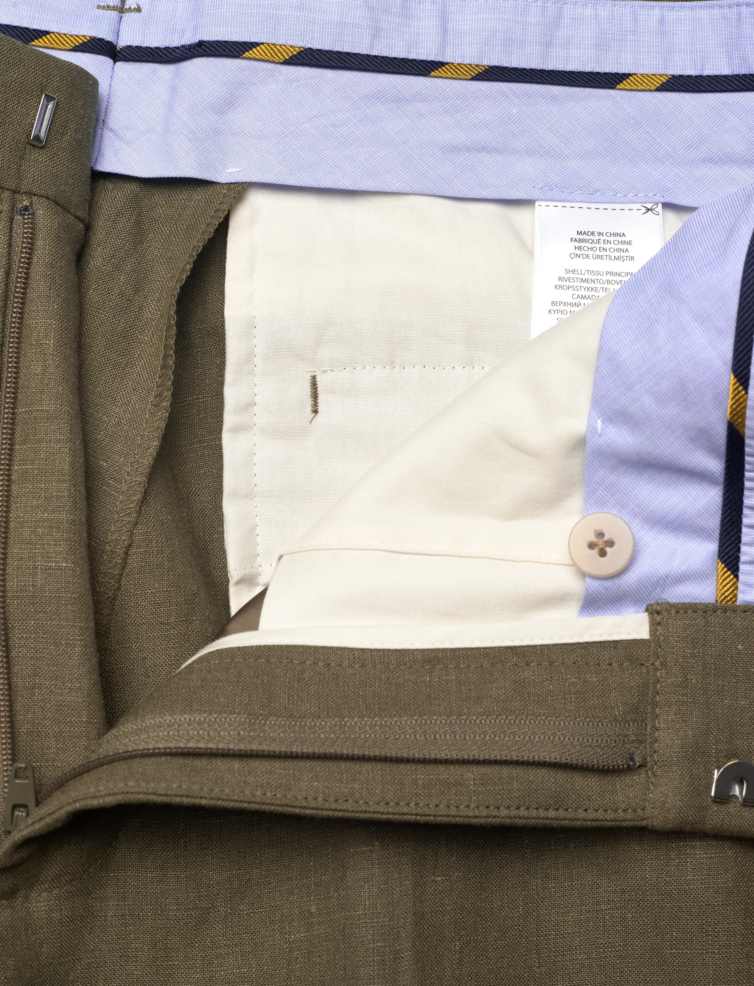 Polo Ralph Lauren - Linen Suit Trouser - jakkesætbukser i hør - basic olive - 3