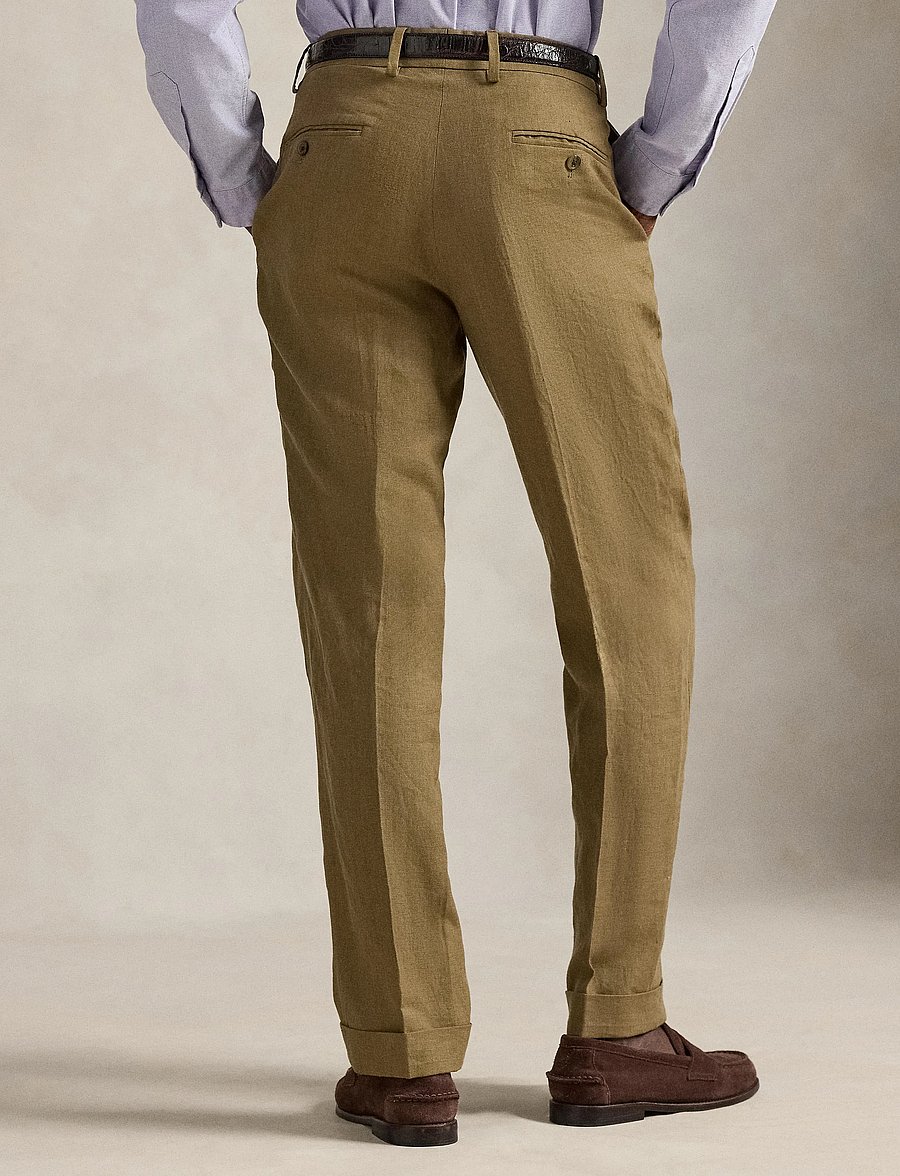 Polo Ralph Lauren - Linen Suit Trouser - leinenanzughosen - light sable - 3