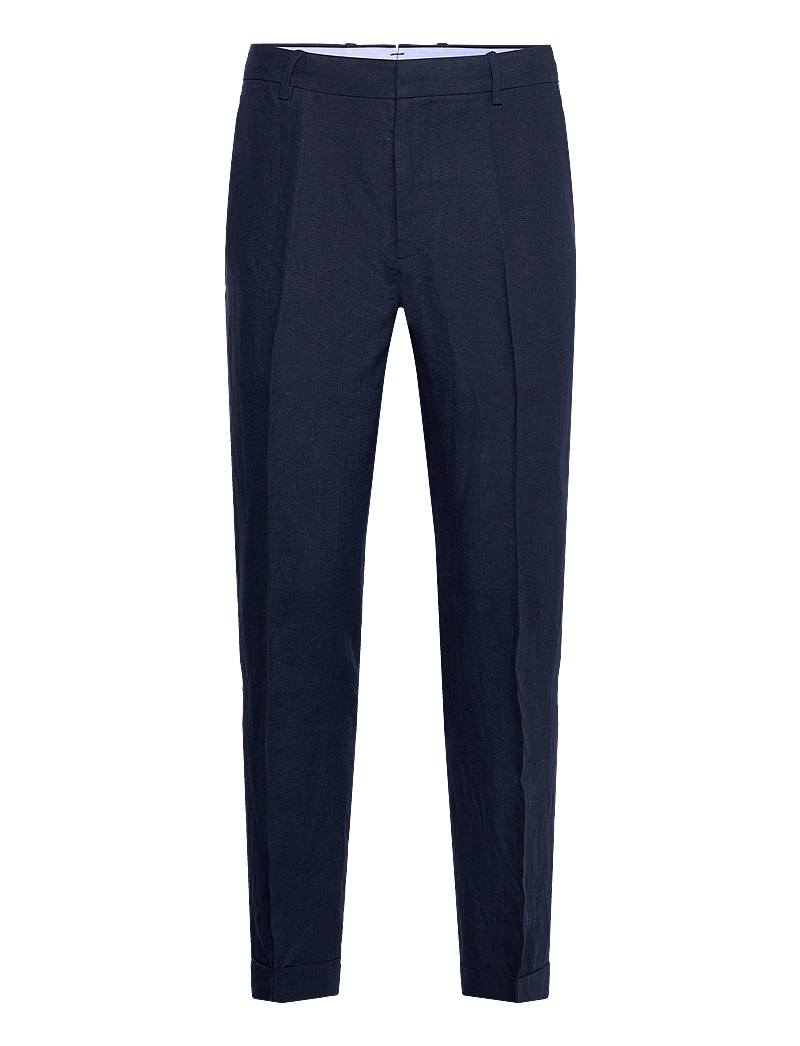 Polo Ralph Lauren - Linen Suit Trouser - jakkesætbukser i hør - navy - 0