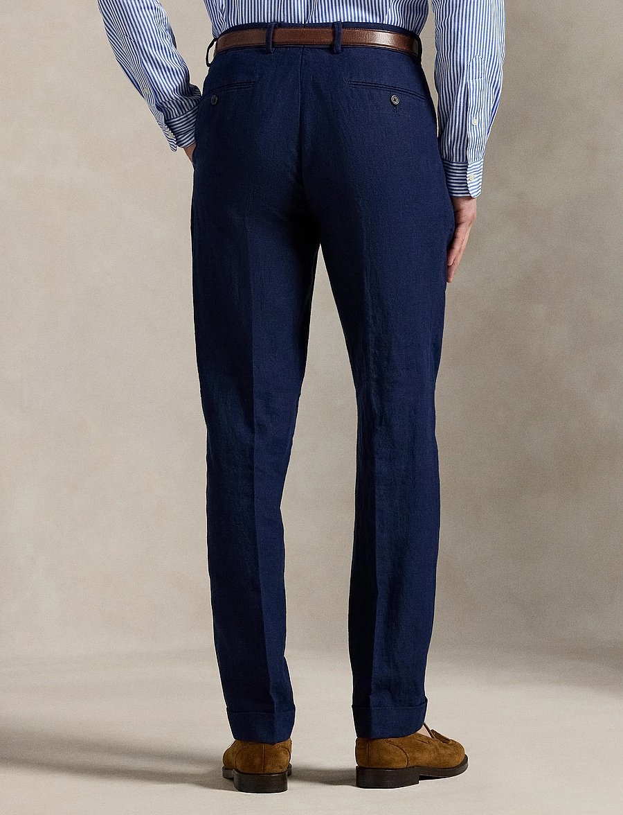Polo Ralph Lauren - Linen Suit Trouser - leinenanzughosen - navy - 5