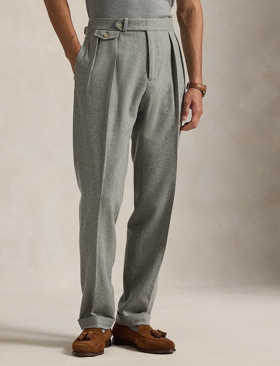 Polo Ralph Lauren - WOOL FLANNEL-P2P - light grey - 3