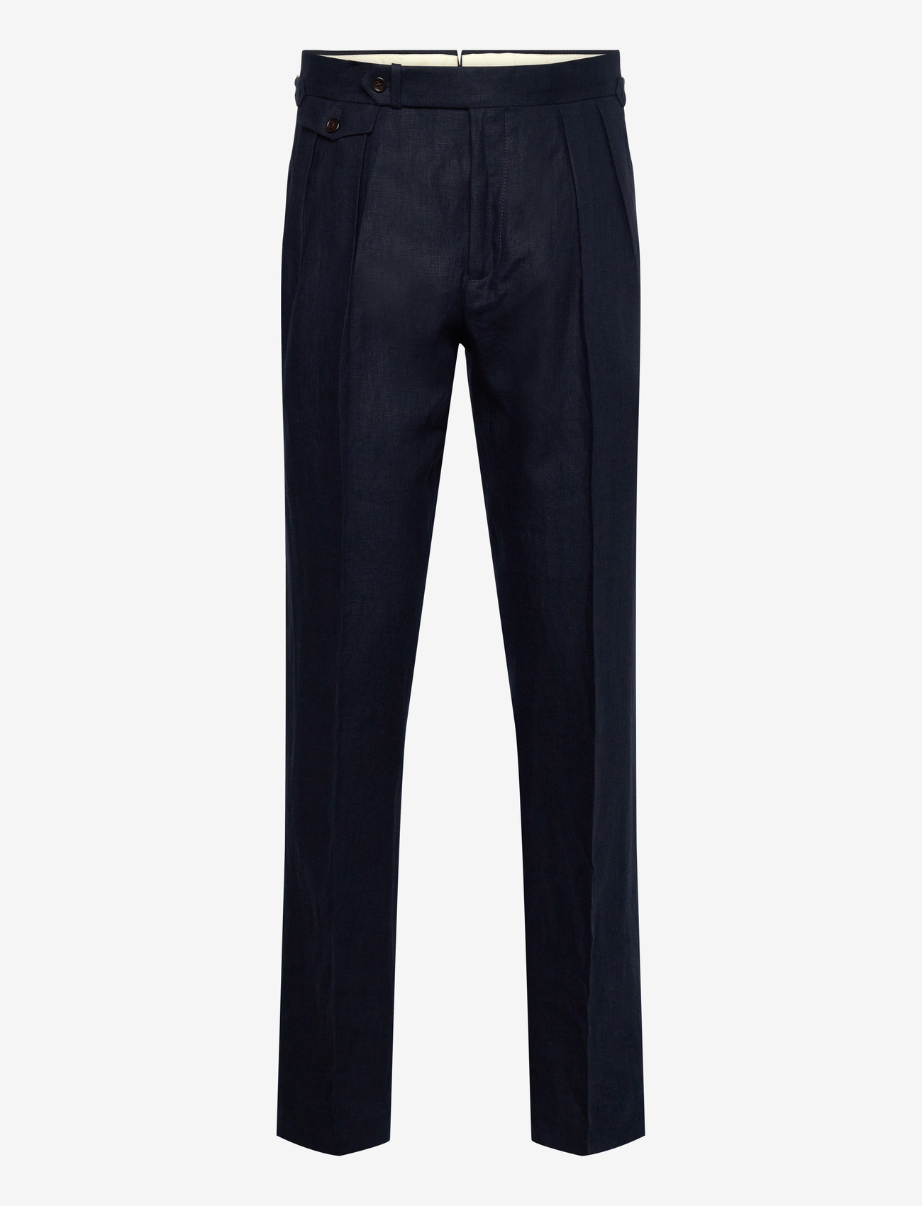 Polo Ralph Lauren - Pleated Linen Trouser - formell - dark navy - 0