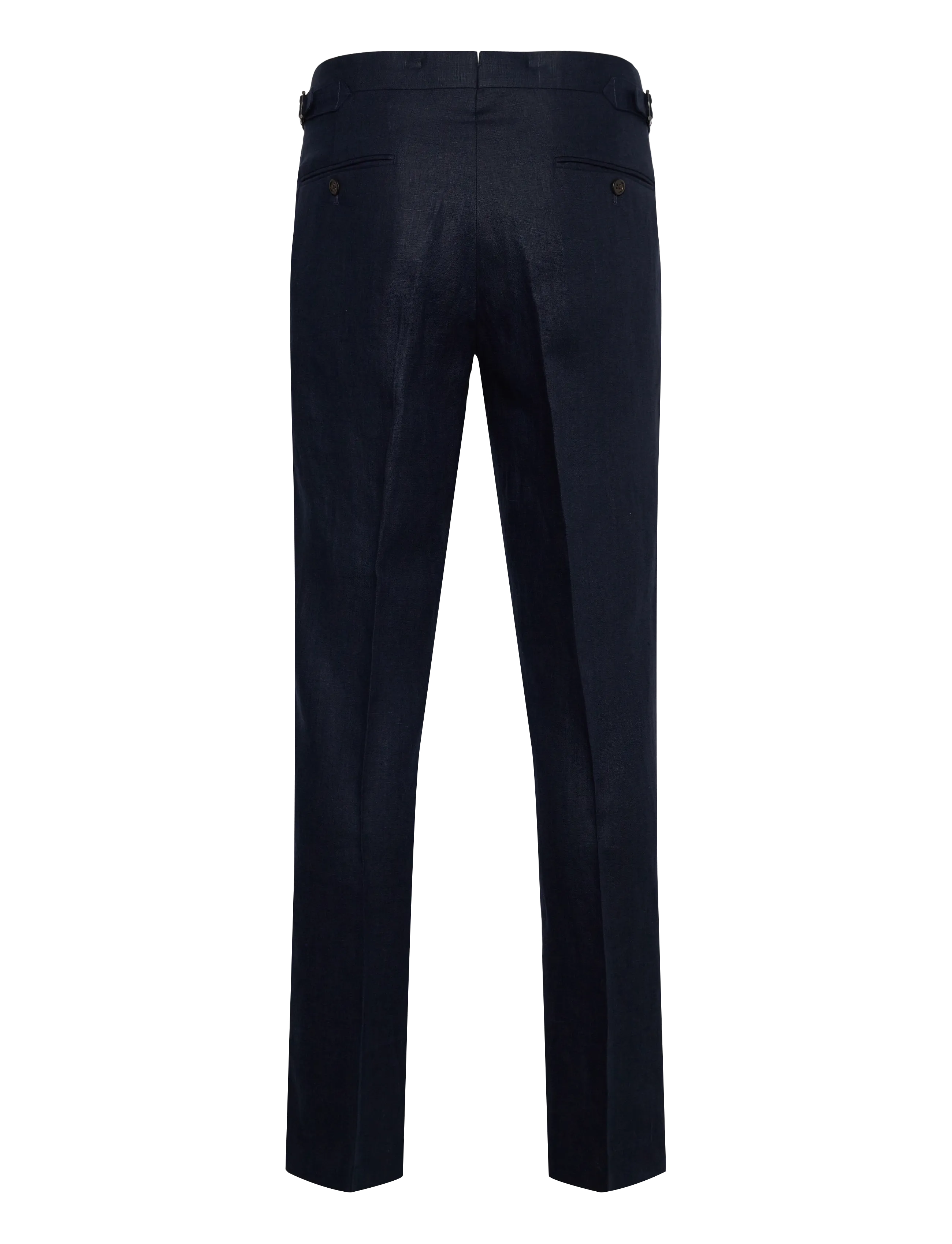 Polo Ralph Lauren - Pleated Linen Trouser - lniane spodnie garniturowe - dark navy - 1