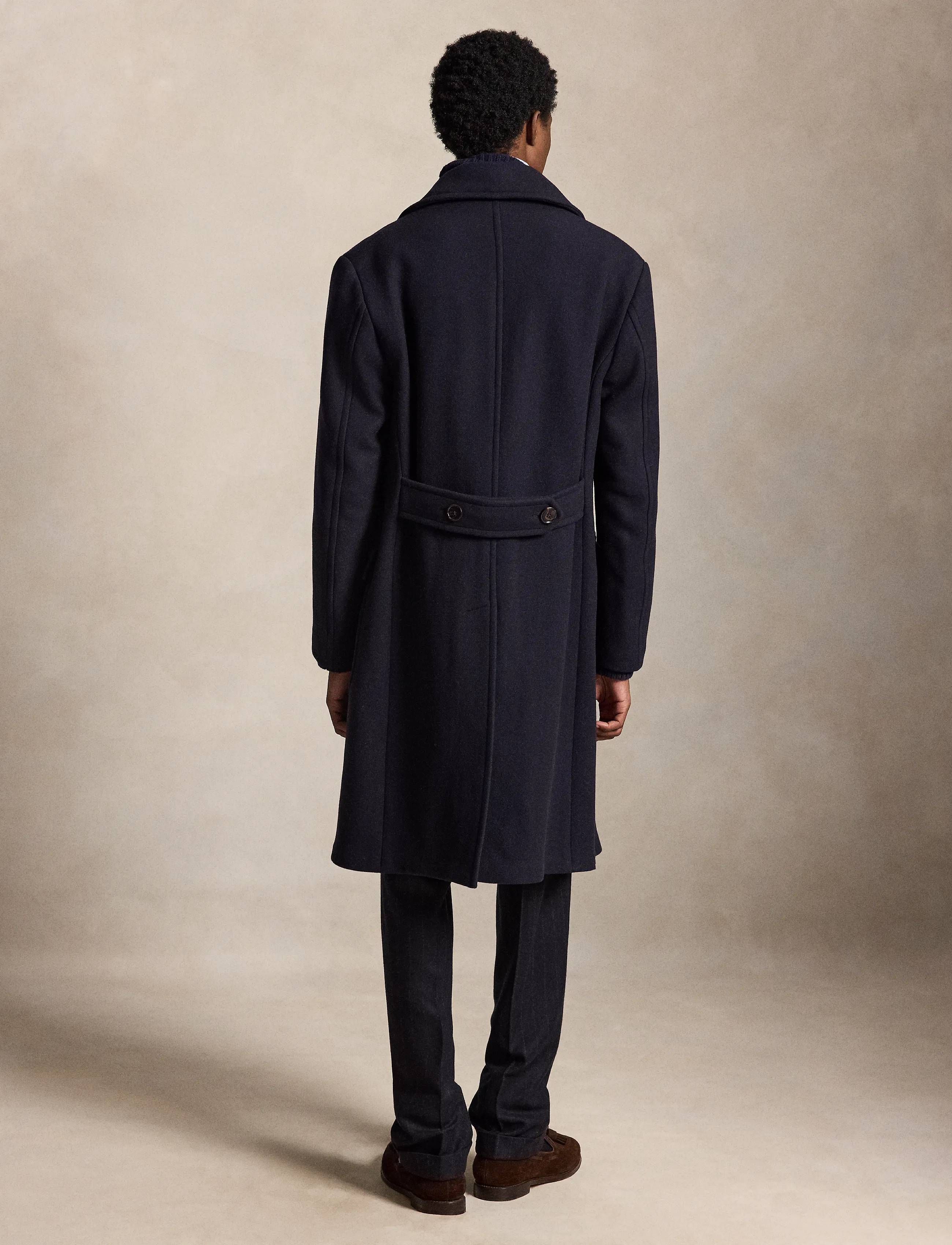 Polo Ralph Lauren - Polo Soft Tailored Wool-Blend Topcoat - ullrockar - navy - 2