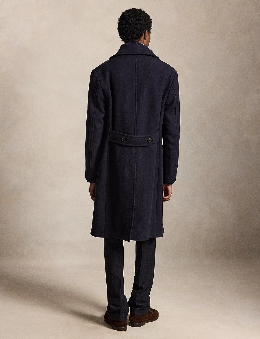 Polo Ralph Lauren - Polo Soft Tailored Wool-Blend Topcoat - ullrockar - navy - 2