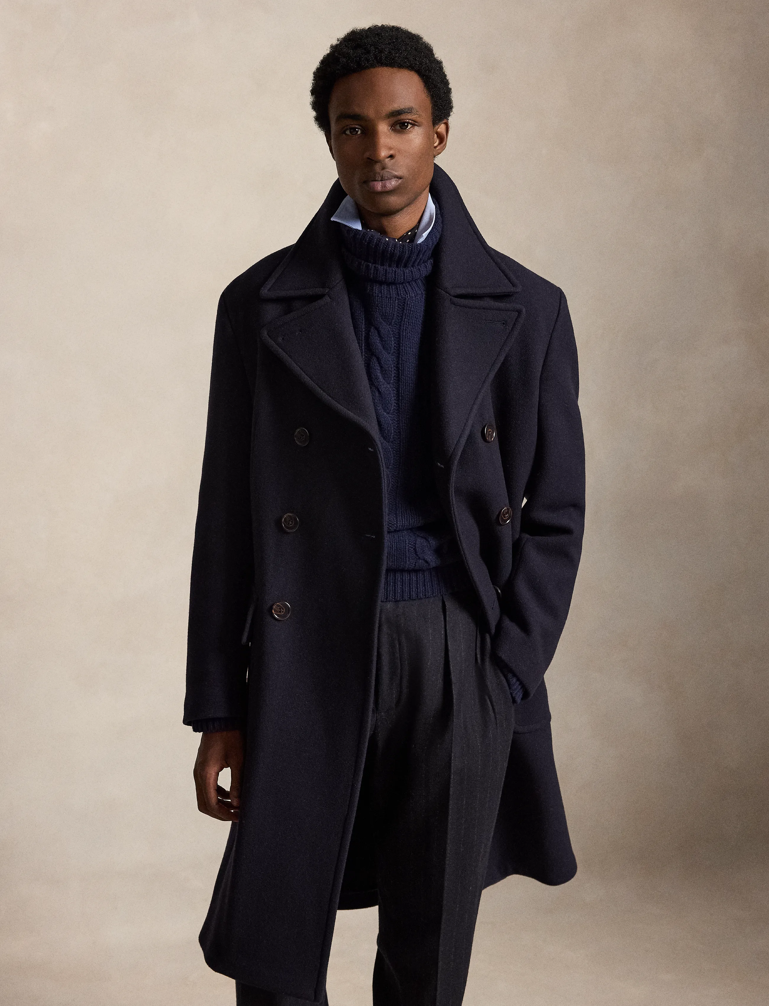 Polo Ralph Lauren - Polo Soft Tailored Wool-Blend Topcoat - ullrockar - navy - 4