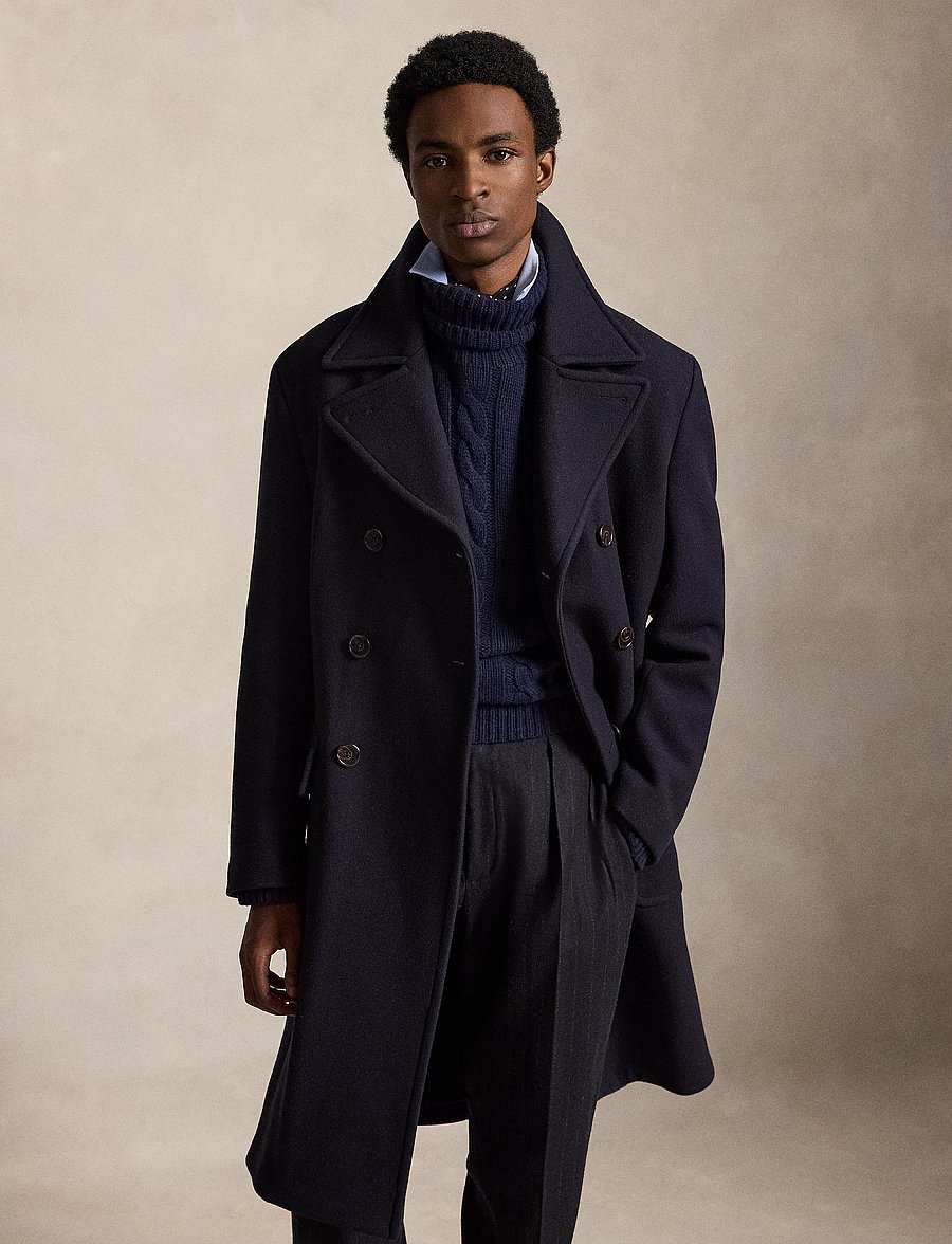 Polo Ralph Lauren - Polo Soft Tailored Wool-Blend Topcoat - ullrockar - navy - 4