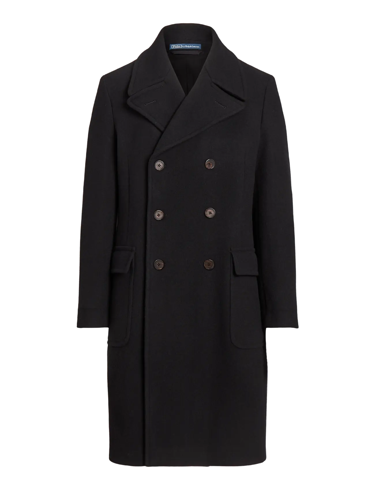 Polo Ralph Lauren - Polo Soft Tailored Wool-Blend Car Coat - wollmäntel - black - 1