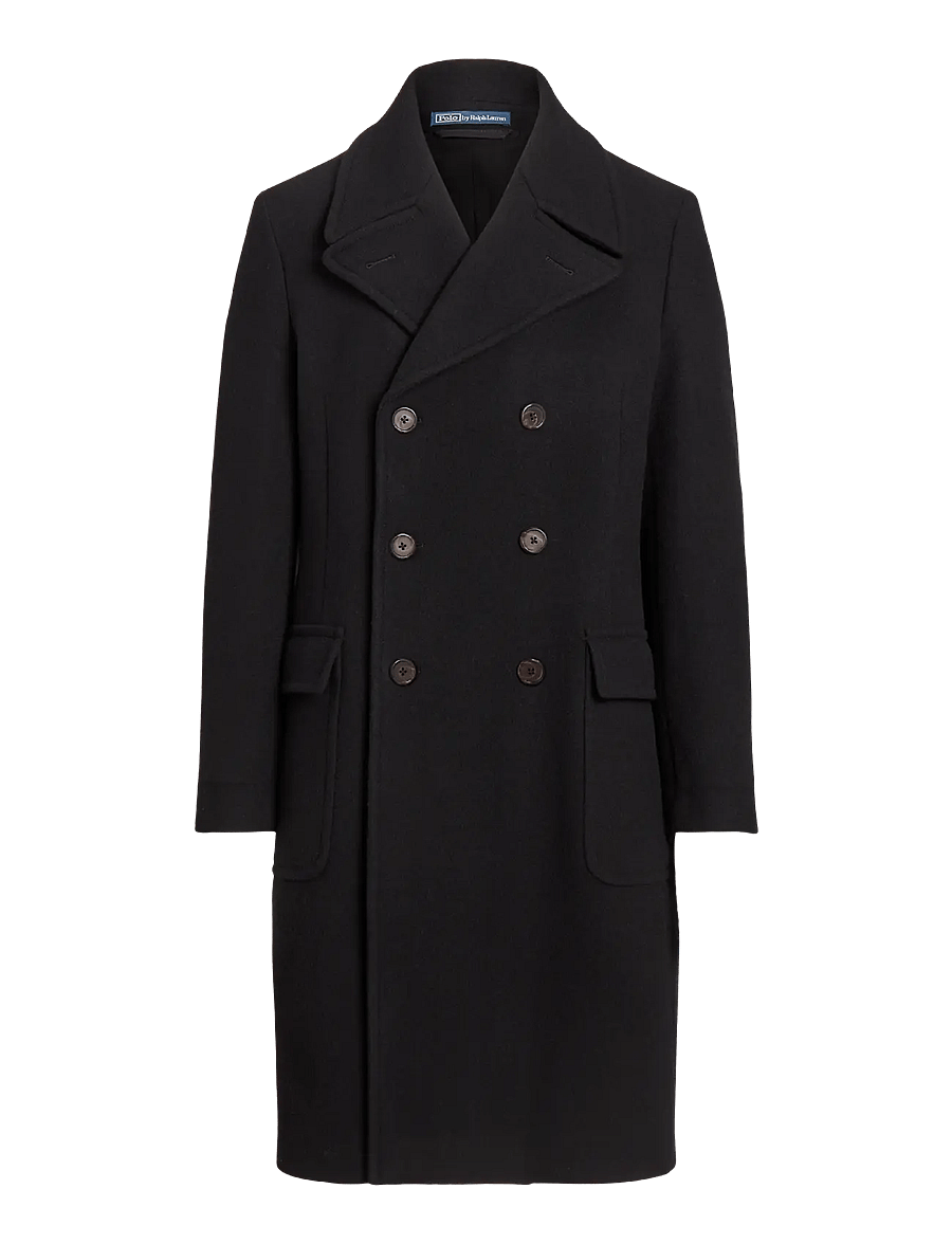 Polo Ralph Lauren - Polo Soft Tailored Wool-Blend Car Coat - wollmäntel - black - 1