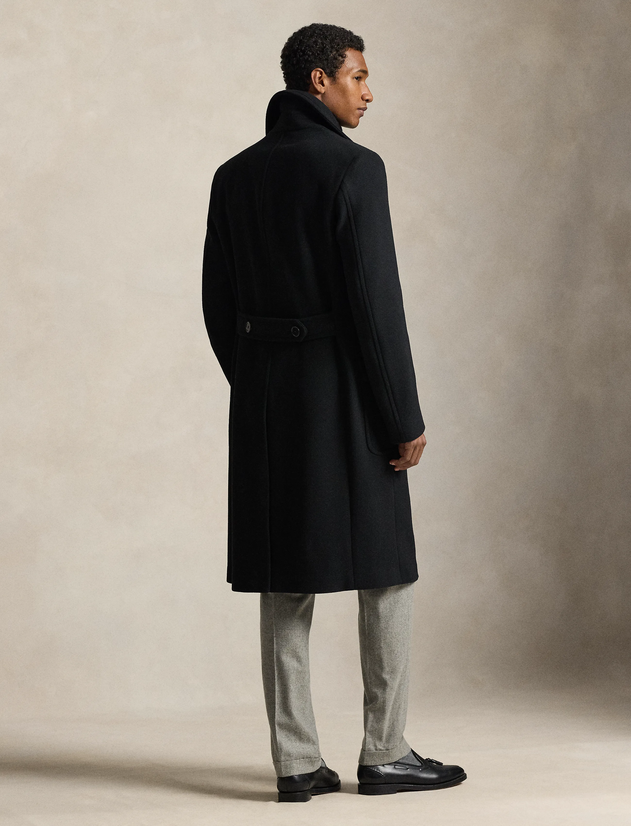 Polo Ralph Lauren - Polo Soft Tailored Wool-Blend Car Coat - wollmäntel - black - 2