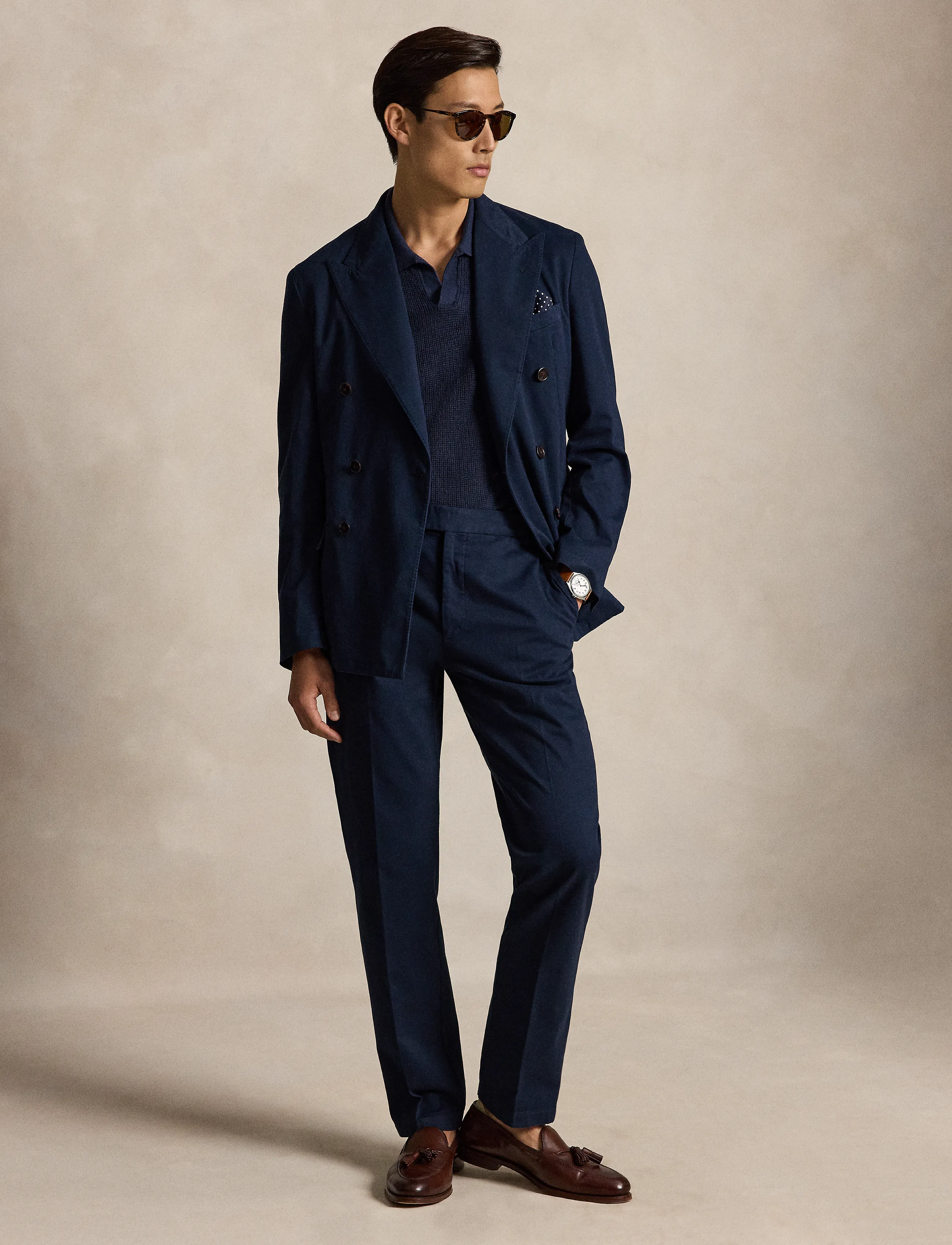 Polo Ralph Lauren Polo Soft Tailored Stretch Chino Jacket - Riided - BRIGHT NAVY / navy