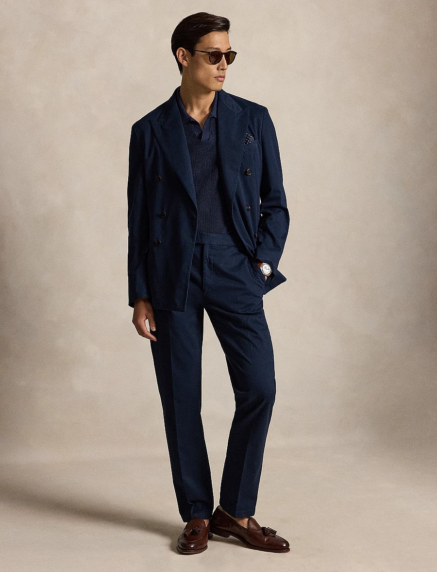 Polo Ralph Lauren - Polo Soft Tailored Stretch Chino Jacket - dobbeltradede blazere - bright navy - 4