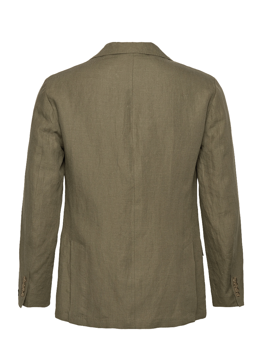 Polo Ralph Lauren - Polo Soft Modern Fit Linen Suit Jacket - Ühe rinnatisega pintsakud - basic olive - 1