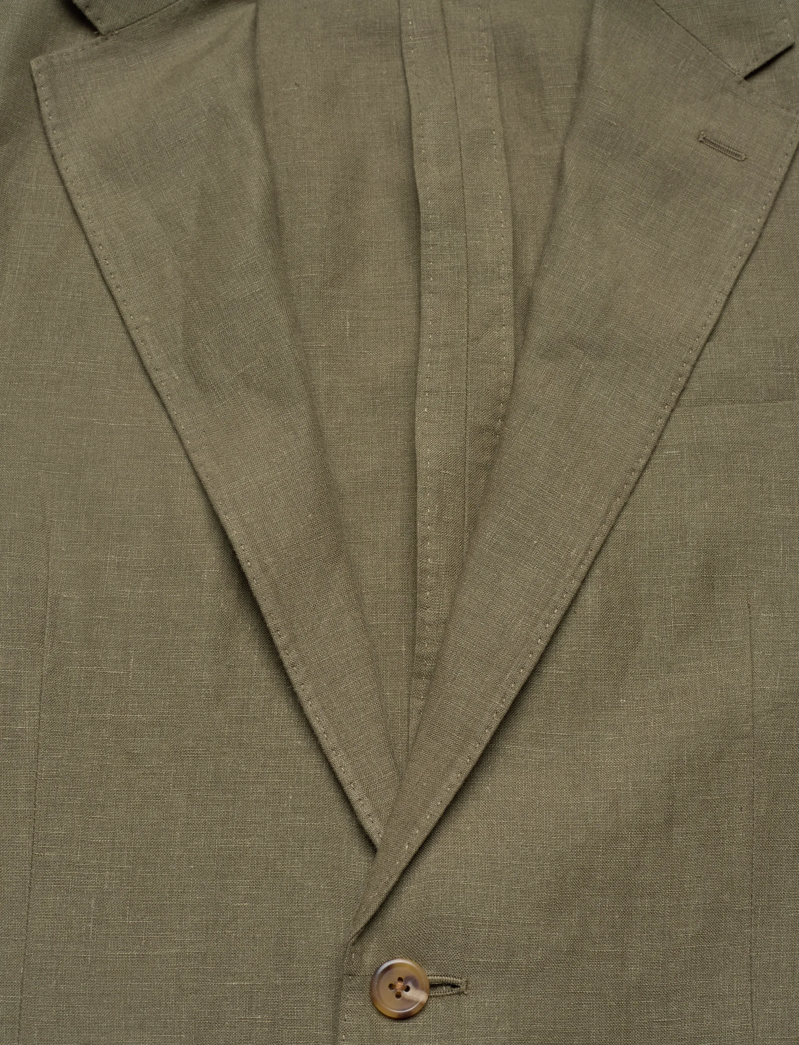 Polo Ralph Lauren - Polo Soft Modern Fit Linen Suit Jacket - Ühe rinnatisega pintsakud - basic  olive - 2