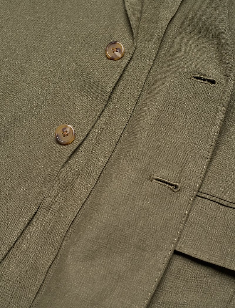 Polo Ralph Lauren - Polo Soft Modern Fit Linen Suit Jacket - einreiher - basic olive - 4