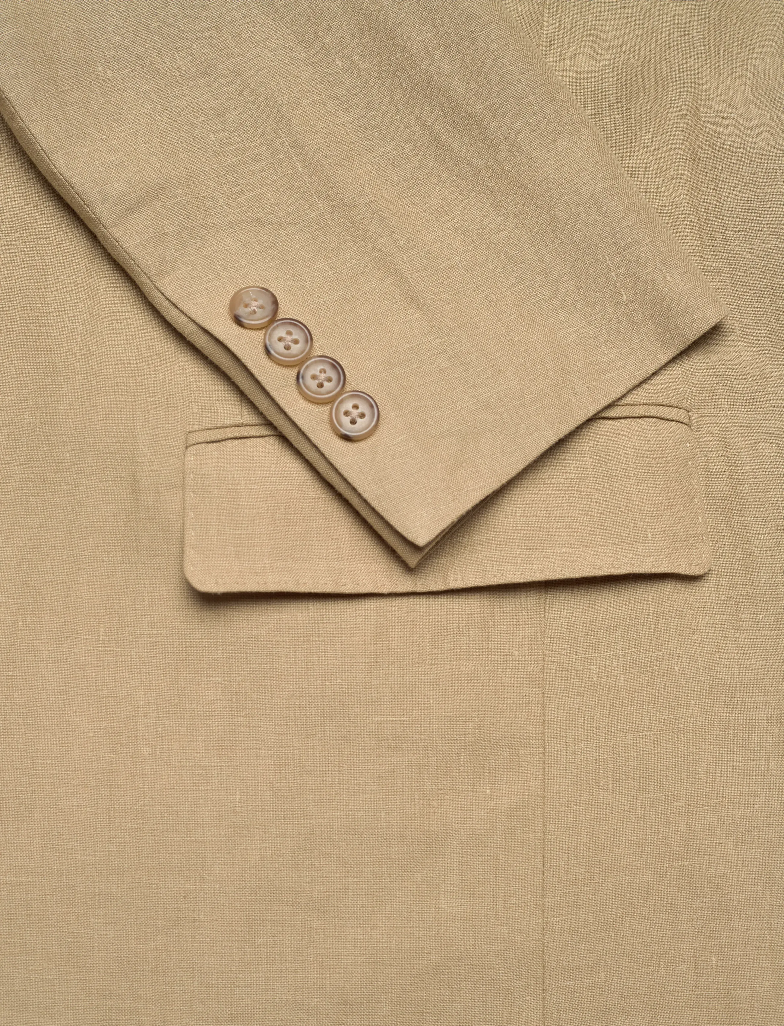 Polo Ralph Lauren - Polo Soft Modern Fit Linen Suit Jacket - marynarki jednorzędowe - coastal beige - 3