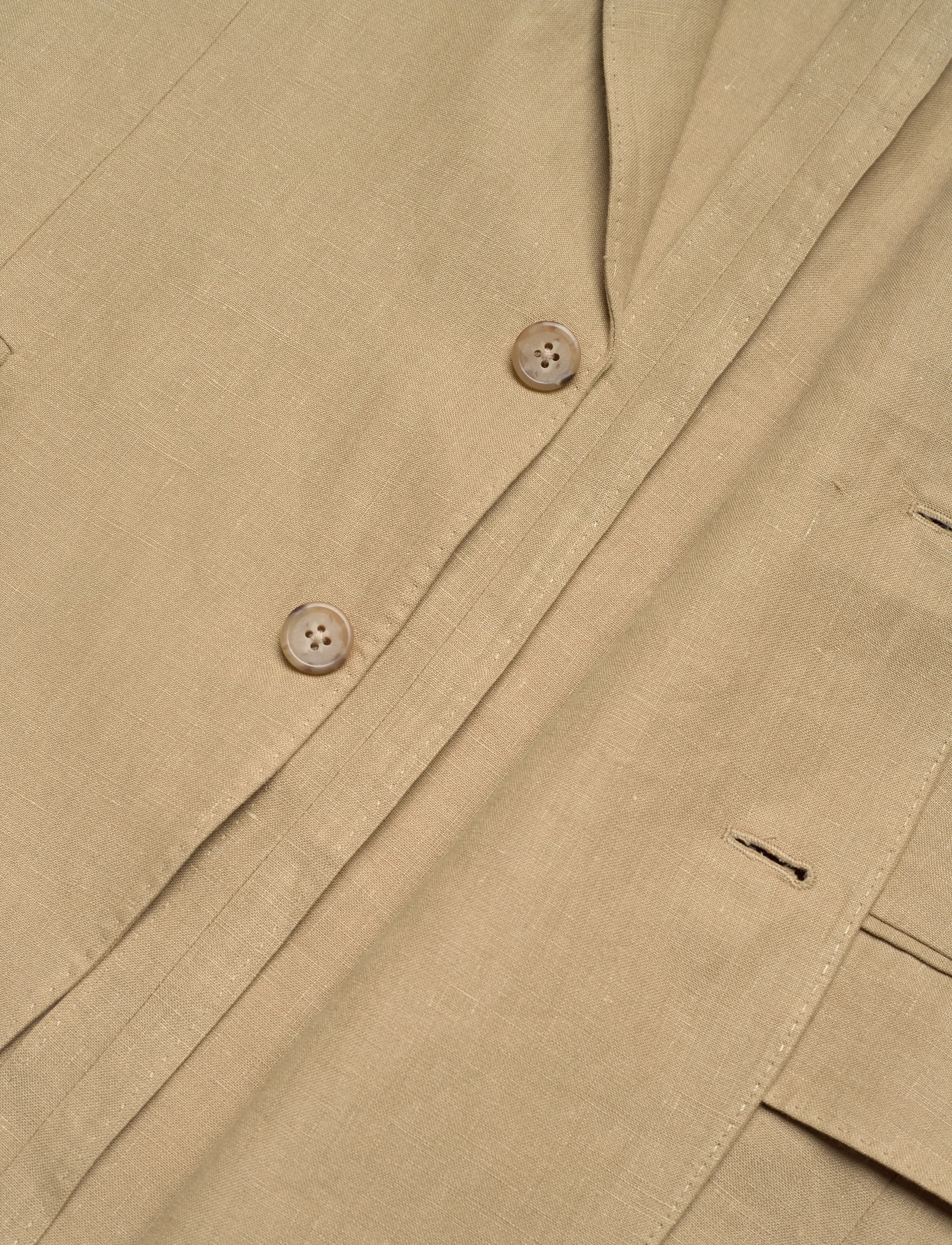 Polo Ralph Lauren - Polo Soft Modern Fit Linen Suit Jacket - marynarki jednorzędowe - coastal beige - 4