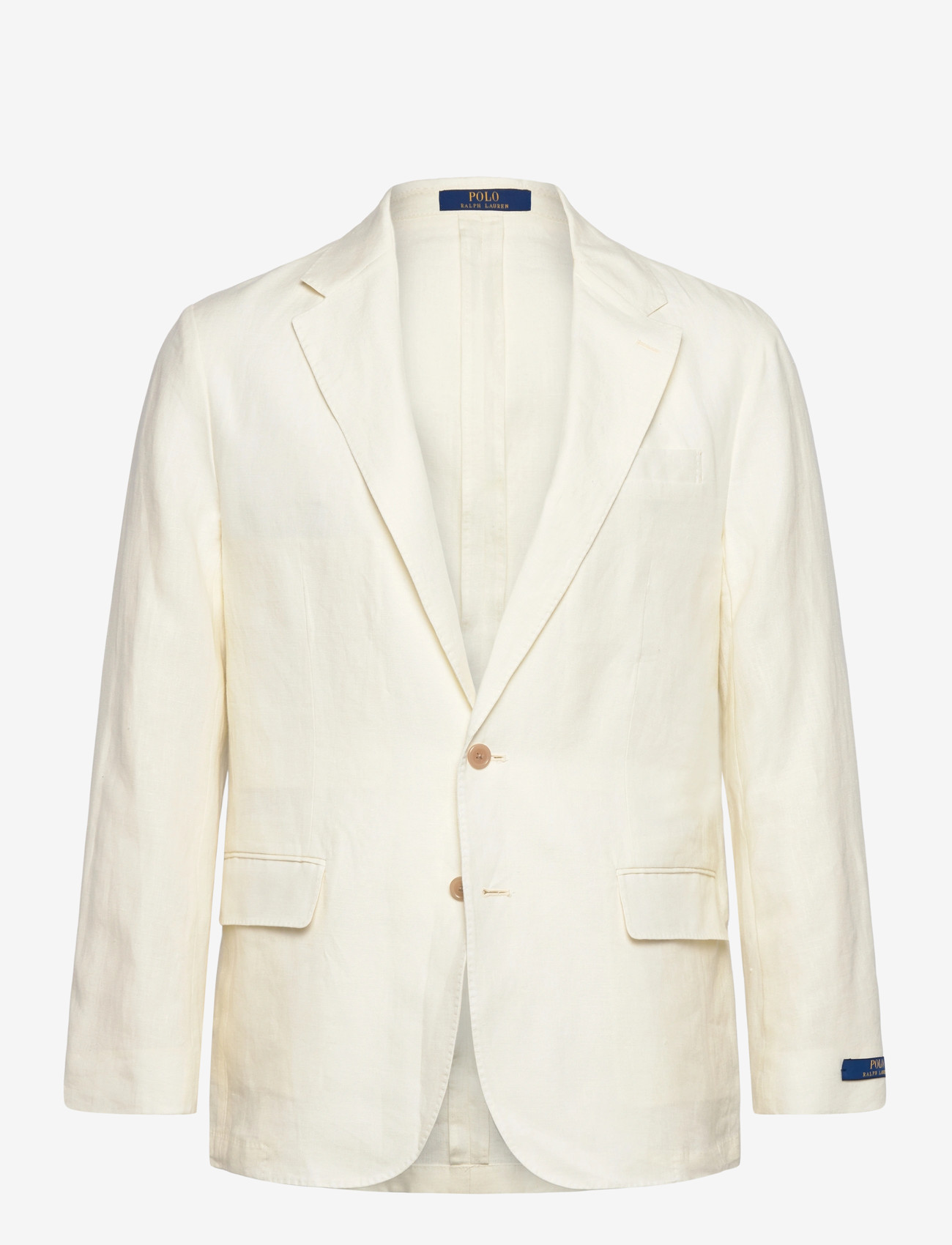Polo Ralph Lauren - Polo Soft Modern Fit Linen Suit Jacket - enkeltradede blazere - cream - 0