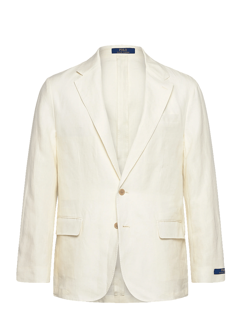 Polo Ralph Lauren - Polo Soft Modern Fit Linen Suit Jacket - enkeltradede blazere - cream - 0