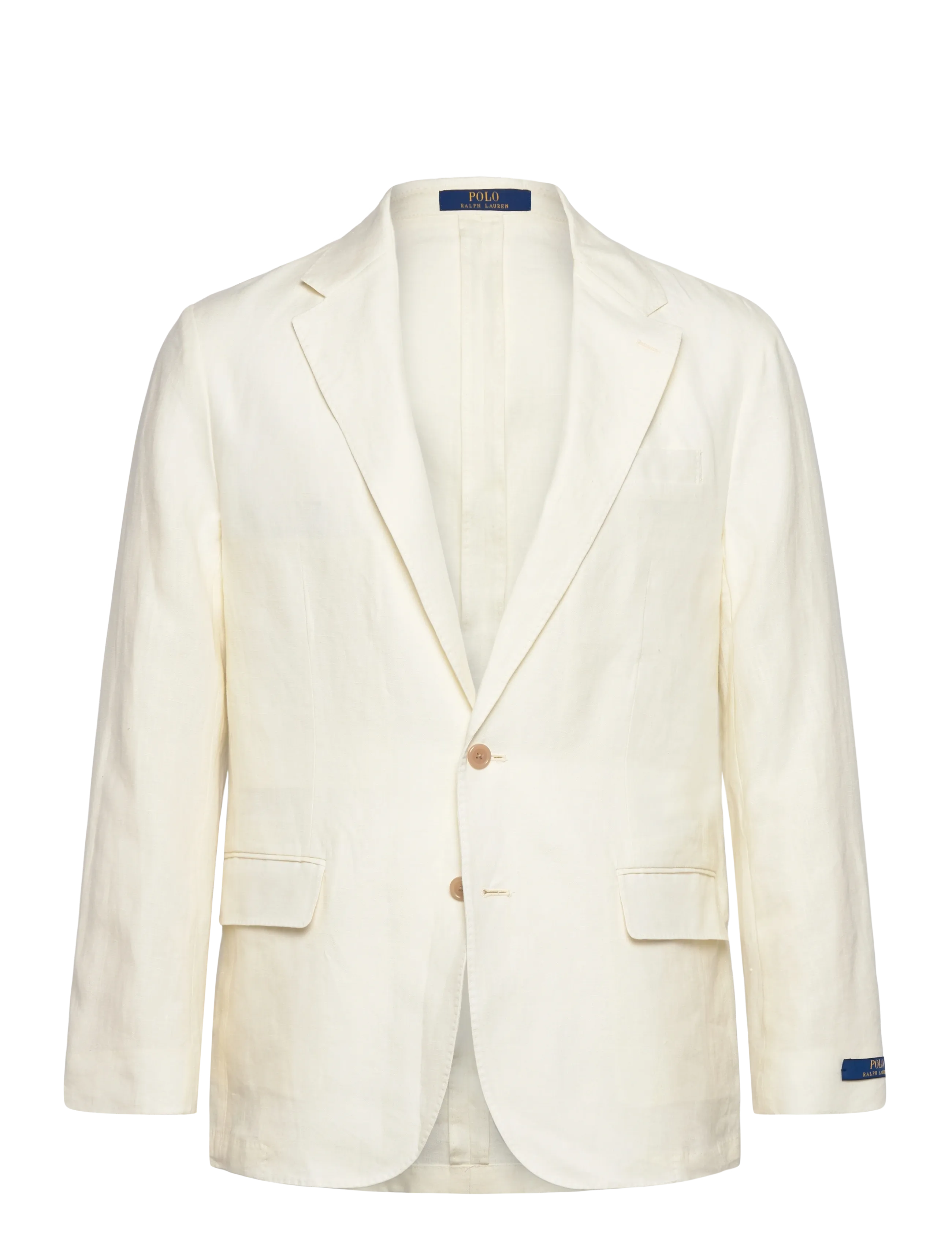 Polo Ralph Lauren - Polo Soft Modern Fit Linen Suit Jacket - enkelknäppta kavajer - cream - 0