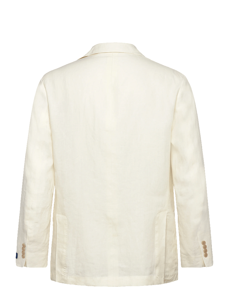 Polo Ralph Lauren - Polo Soft Modern Fit Linen Suit Jacket - enkeltradede blazere - cream - 1