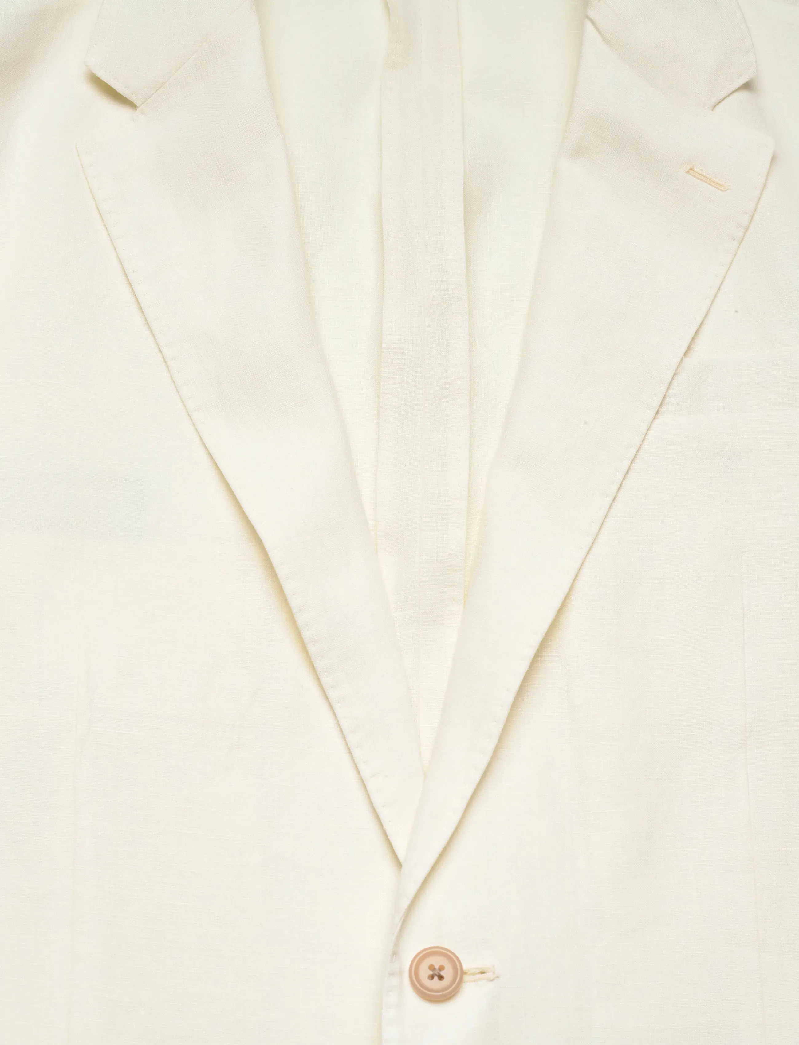 Polo Ralph Lauren - Polo Soft Modern Fit Linen Suit Jacket - enkelknäppta kavajer - cream - 3