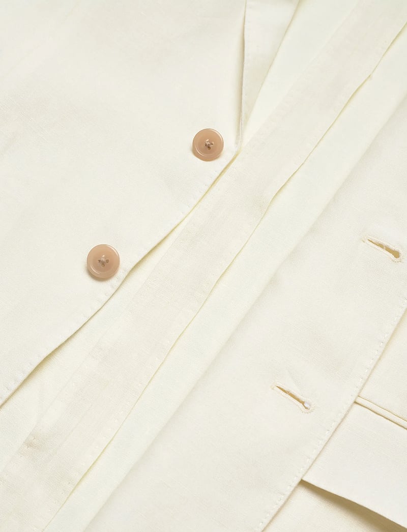 Polo Ralph Lauren - Polo Soft Modern Fit Linen Suit Jacket - enkeltradede blazere - cream - 5