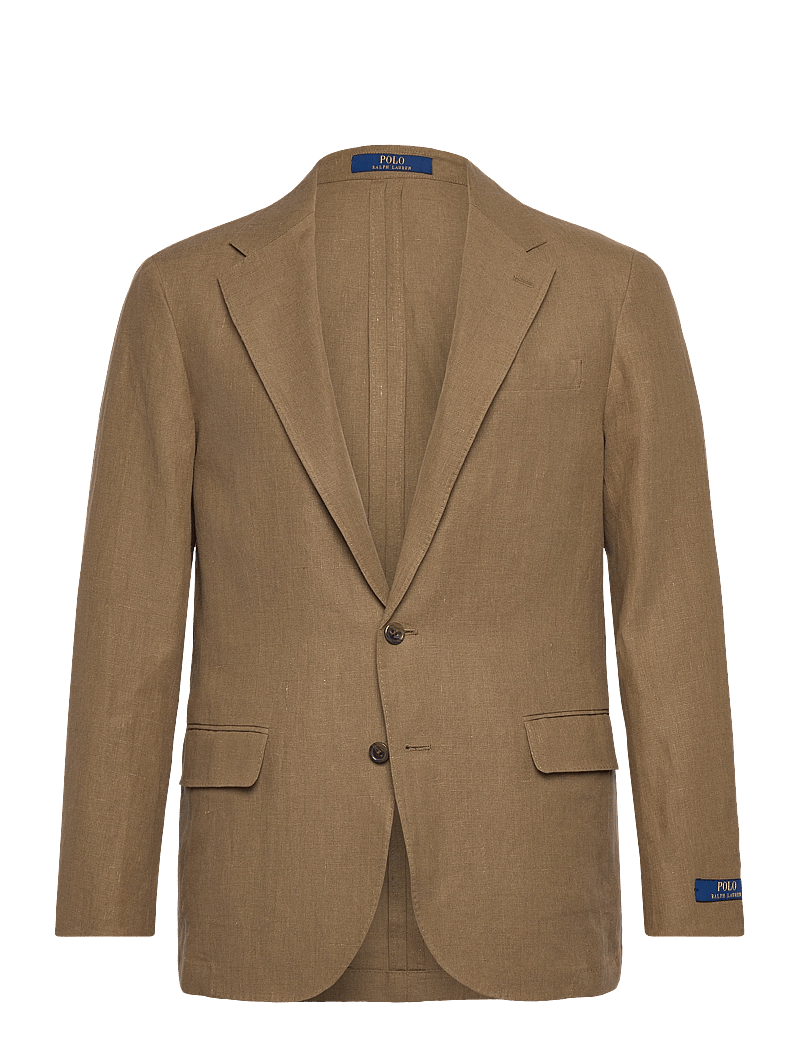 Polo Ralph Lauren - Polo Soft Modern Linen Suit Jacket - blazers à boutonnage simple - light sable - 0