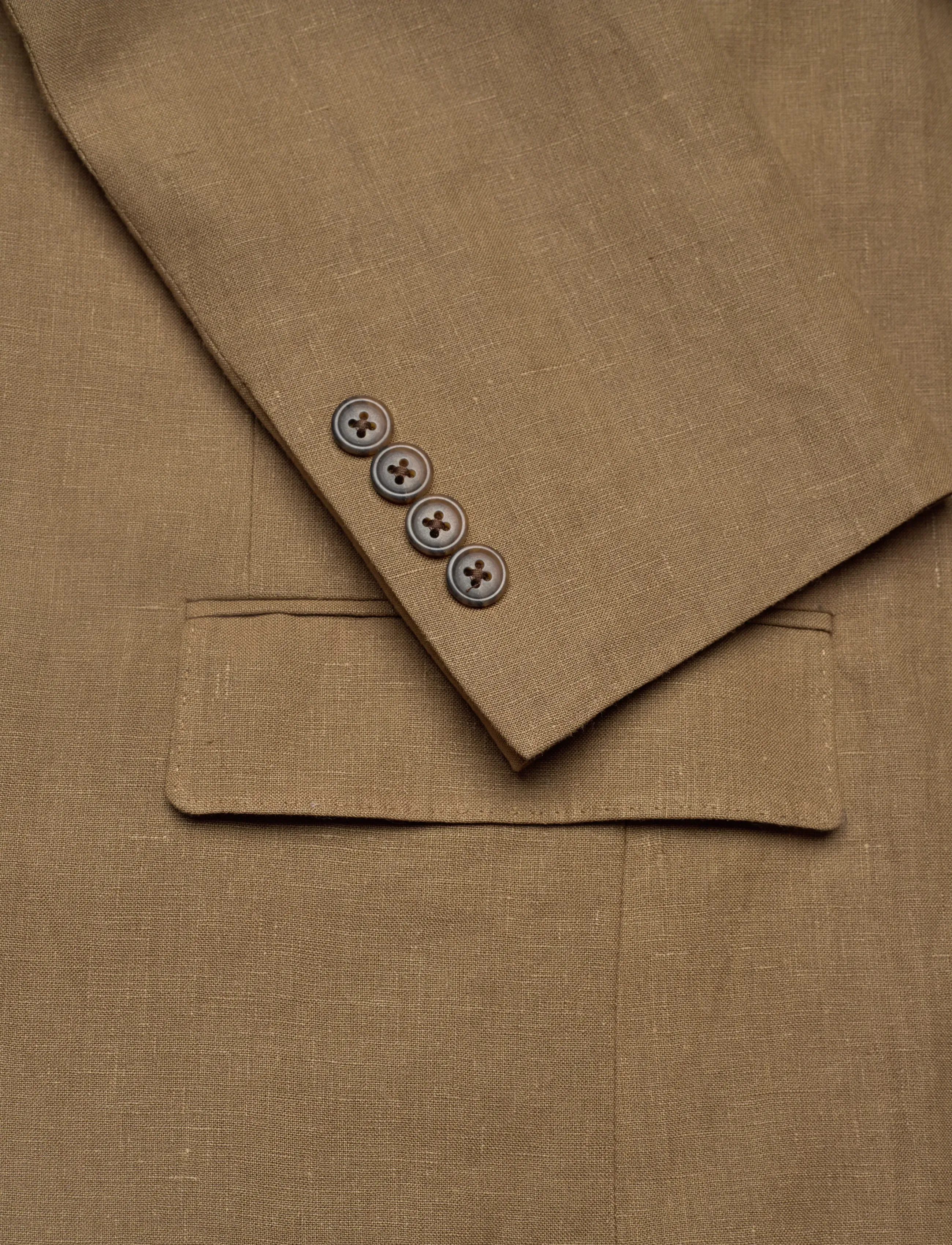 Polo Ralph Lauren - Polo Soft Modern Fit Linen Suit Jacket - einreiher - light sable - 3