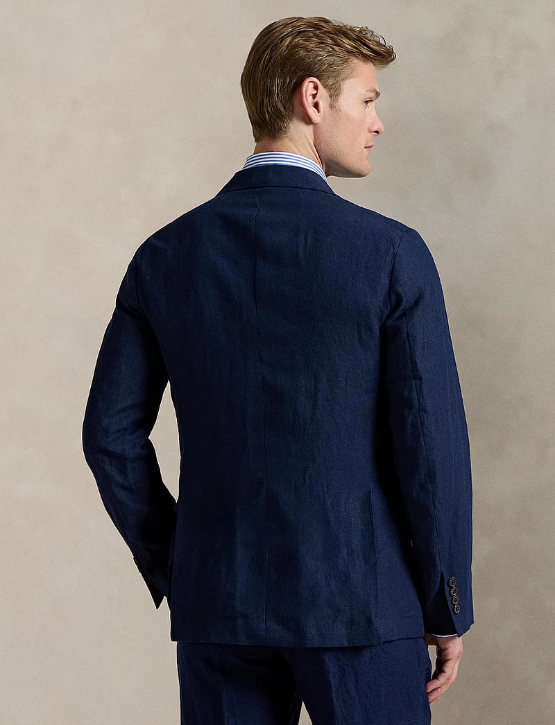 Polo Ralph Lauren - Polo Soft Modern Fit Linen Suit Jacket - einreiher - navy - 3