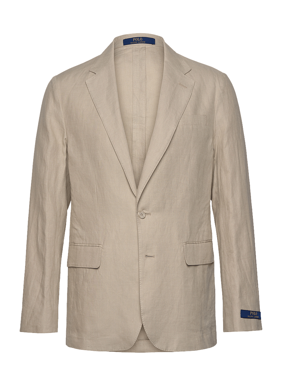 Polo Ralph Lauren - Polo Soft Modern Fit Linen Suit Jacket - Ühe rinnatisega pintsakud - spring beige - 0
