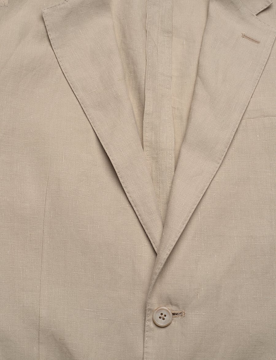 Polo Ralph Lauren - Polo Soft Modern Fit Linen Suit Jacket - Ühe rinnatisega pintsakud - spring beige - 2