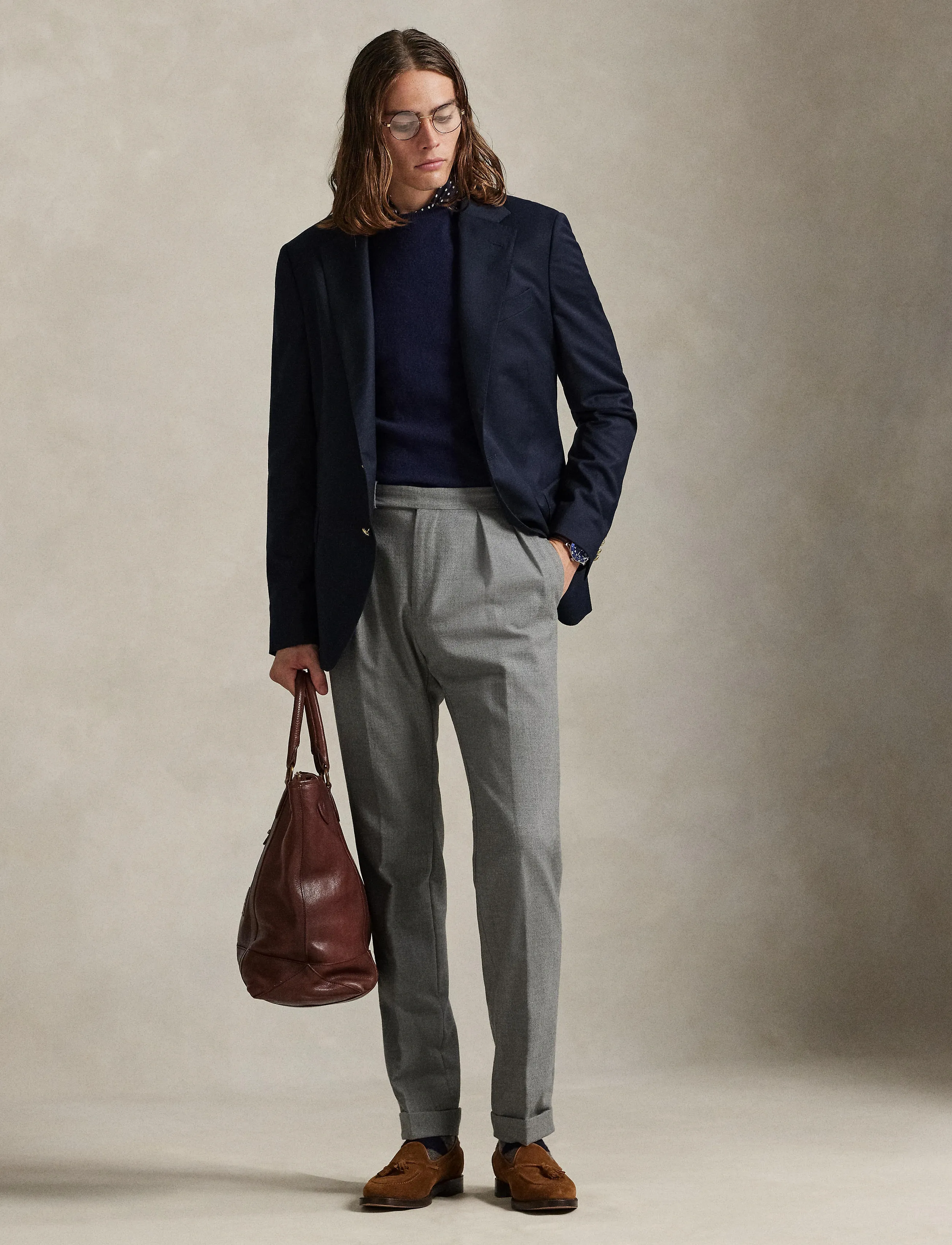 Polo Ralph Lauren - Polo Modern Fit Gabardine Blazer - enkeltradede blazere - navy - 3