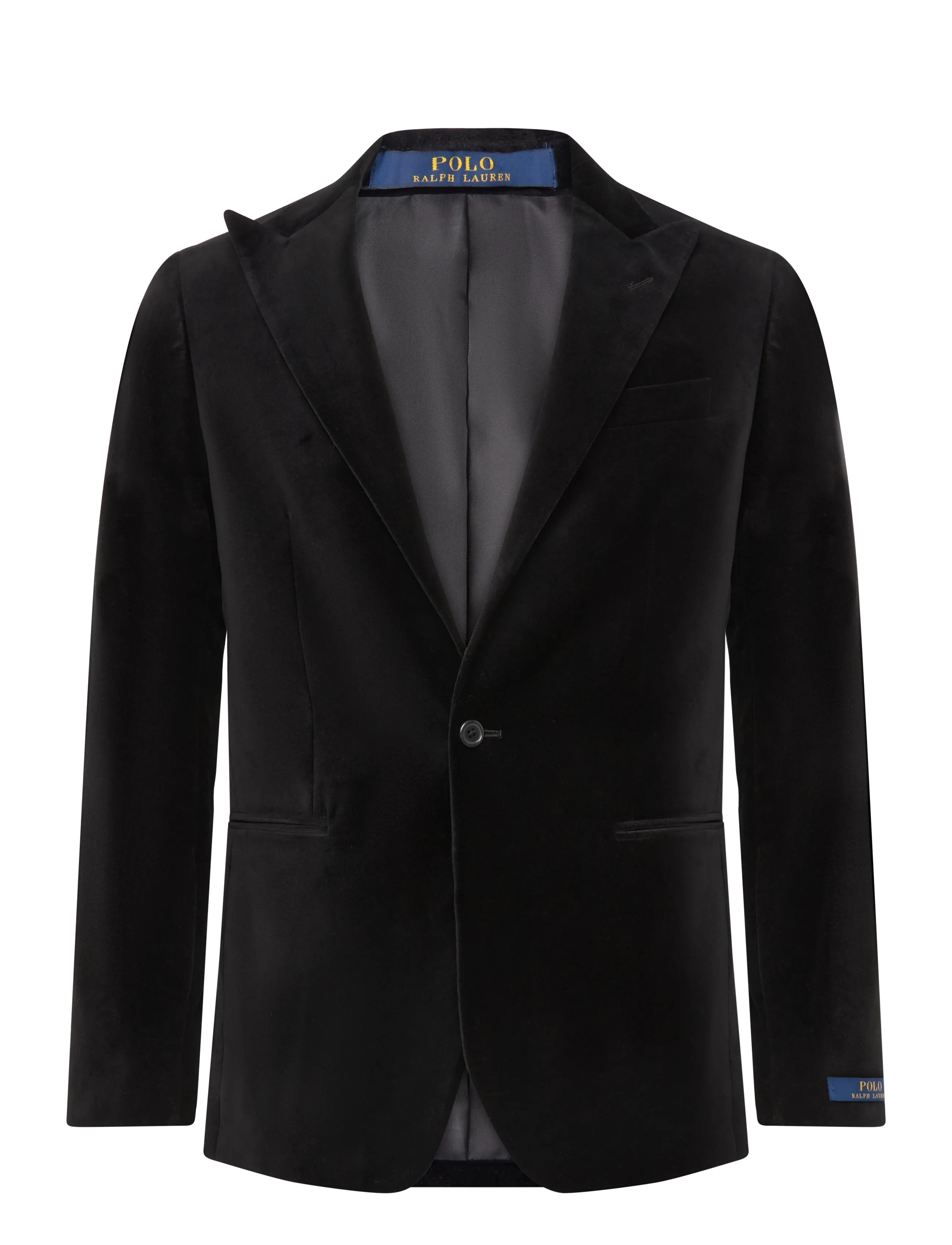 Polo Ralph Lauren Modern Fit Velvet Jacket - Ralph Lauren - BLACK / black