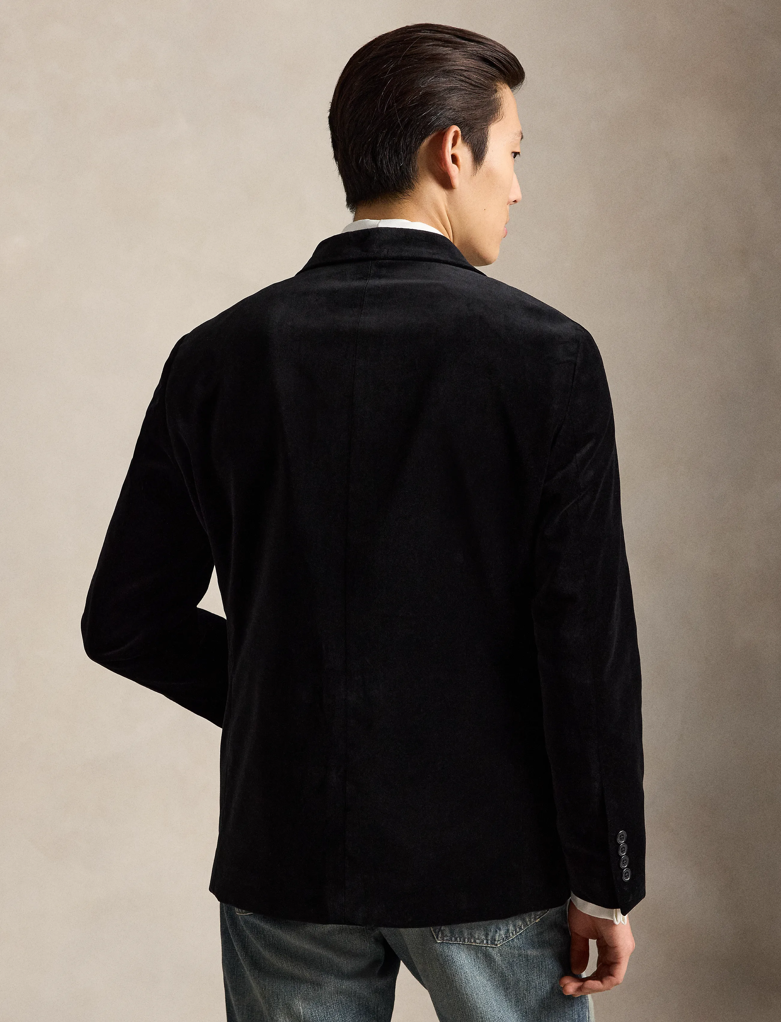 Polo Ralph Lauren - Modern Fit Velvet Jacket - black - 3