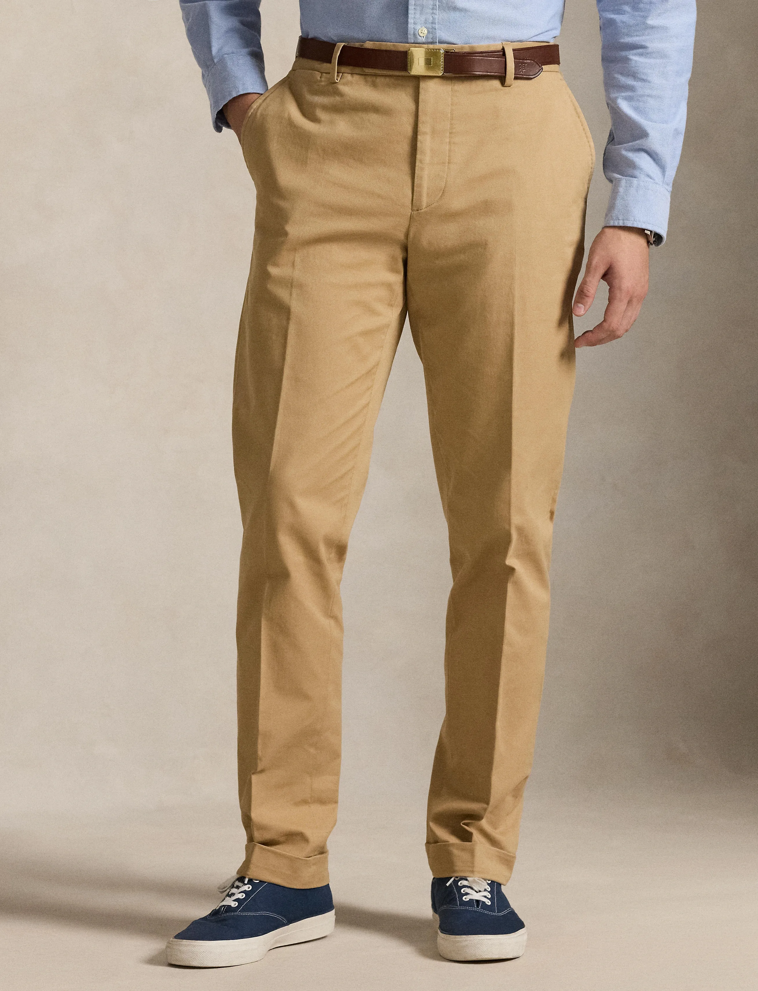 Polo Ralph Lauren Stretch Chino Suit Trouser, Mænd, Chino Bukser, Beige, Str: 30 x 32