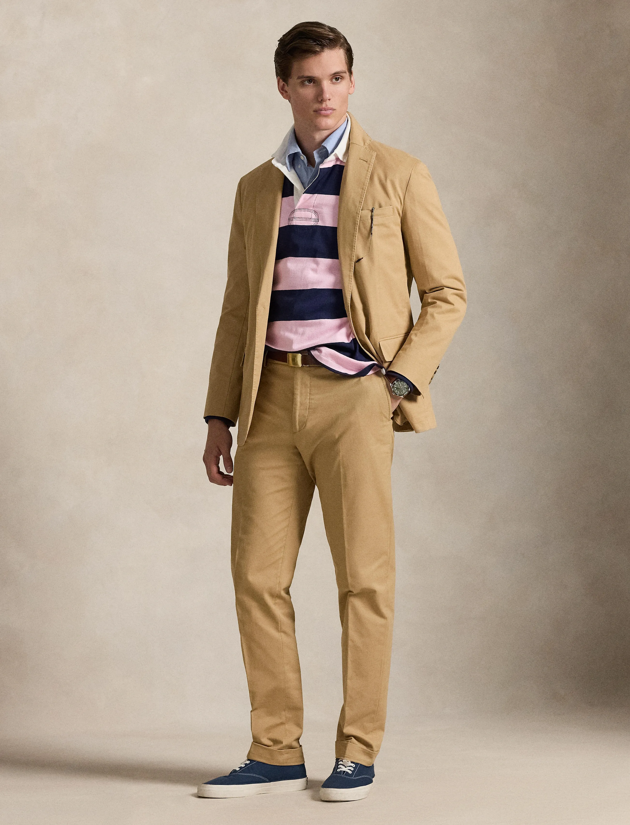 Polo Ralph Lauren Stretch Chino Suit Trouser - E-pirmadienis - MONUMENT TAN / beige