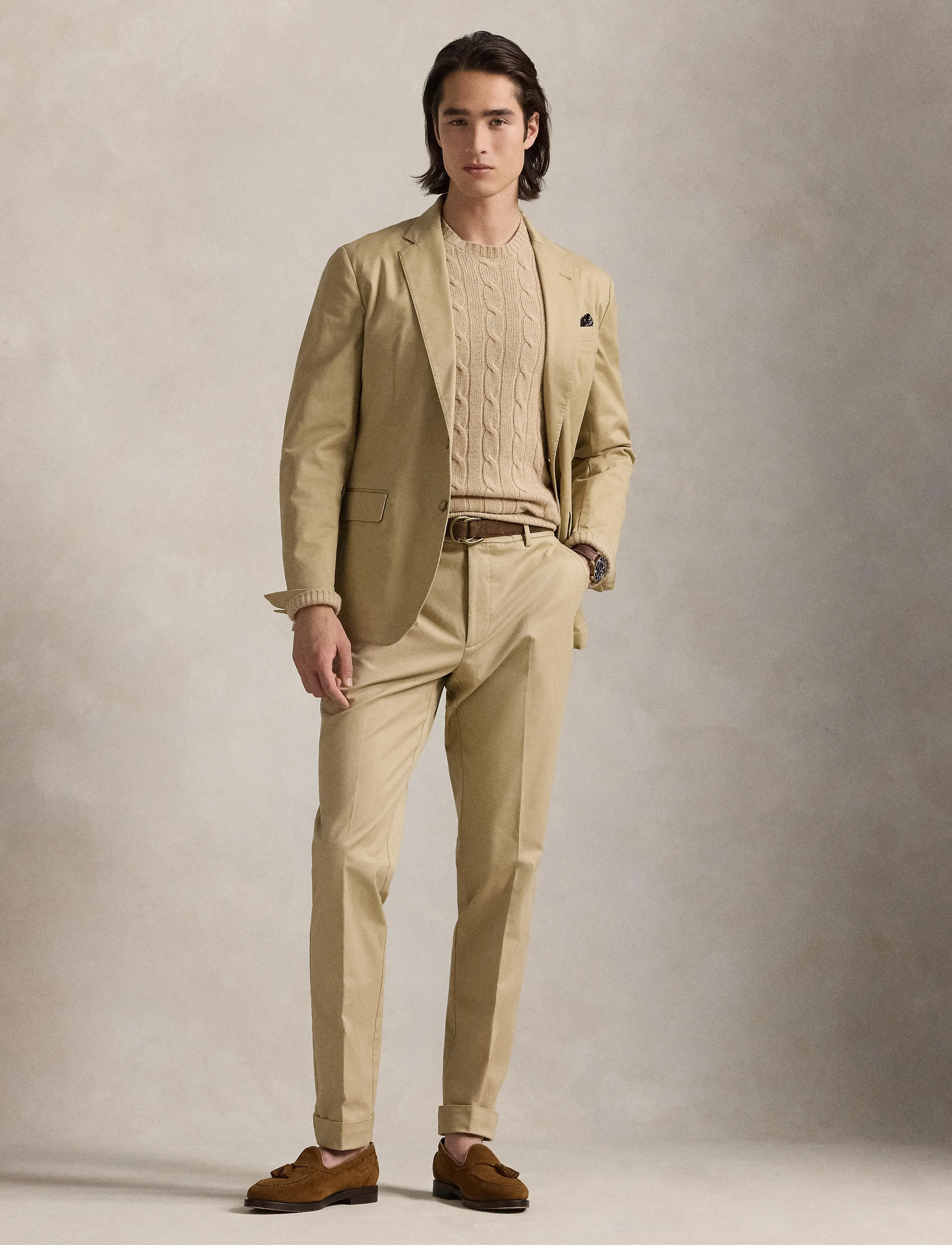Polo Ralph Lauren - Polo Unconstructed Modern Suit Jacket - enkeltradede blazere - monument tan - 3