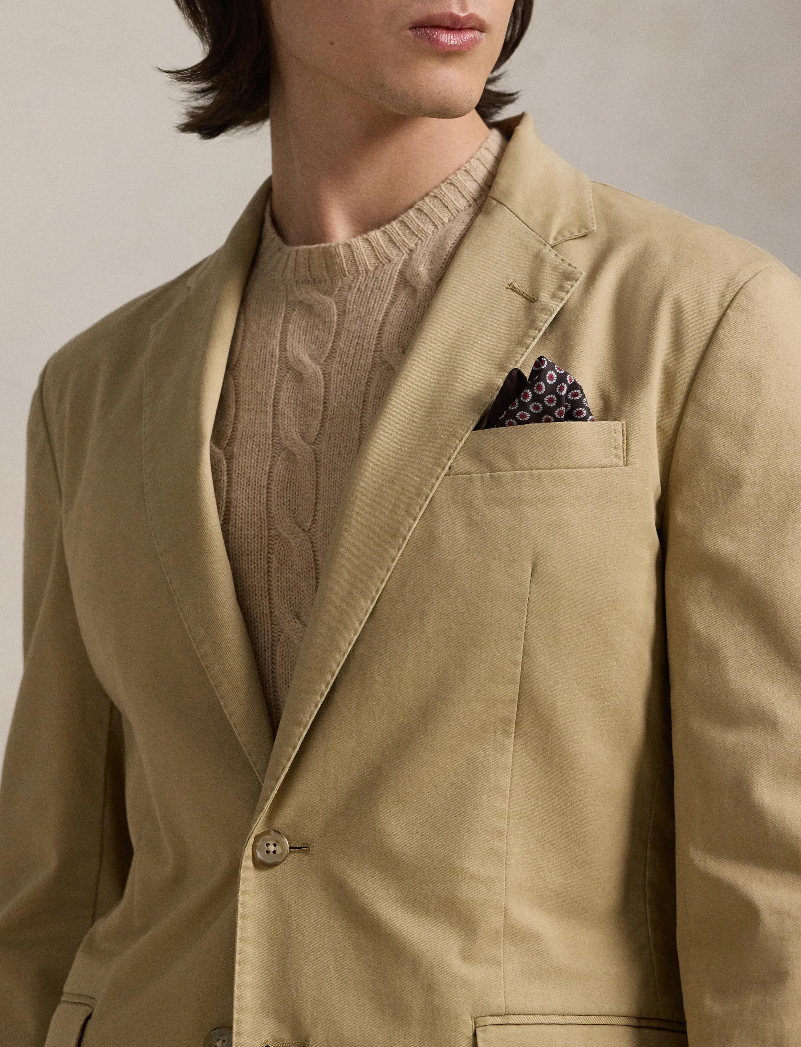 Polo Ralph Lauren - Polo Unconstructed Modern Suit Jacket - enkeltradede blazere - monument tan - 4