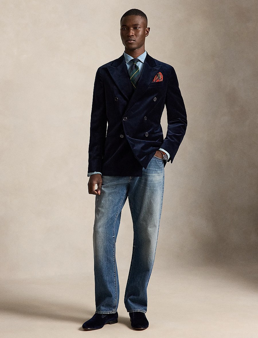 Polo Ralph Lauren - Polo Modern Fit Velvet Jacket - navy - 4