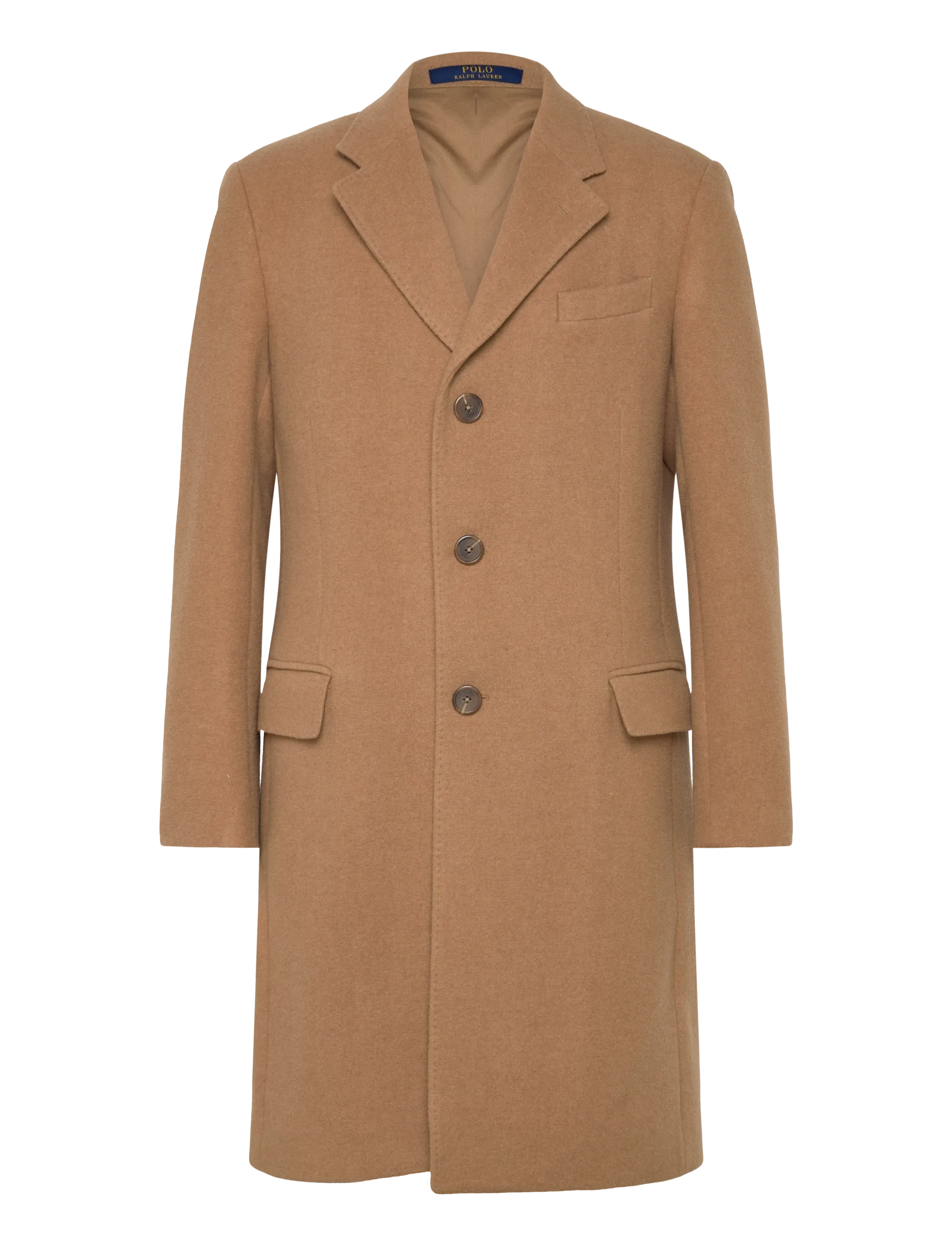 Polo Ralph Lauren Melton Topcoat, M, Coats, Beige - Wool Männerswear
