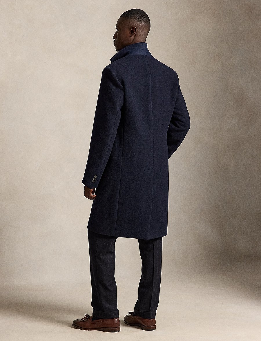 Polo Ralph Lauren - Melton Topcoat - wollmäntel - navy - 2