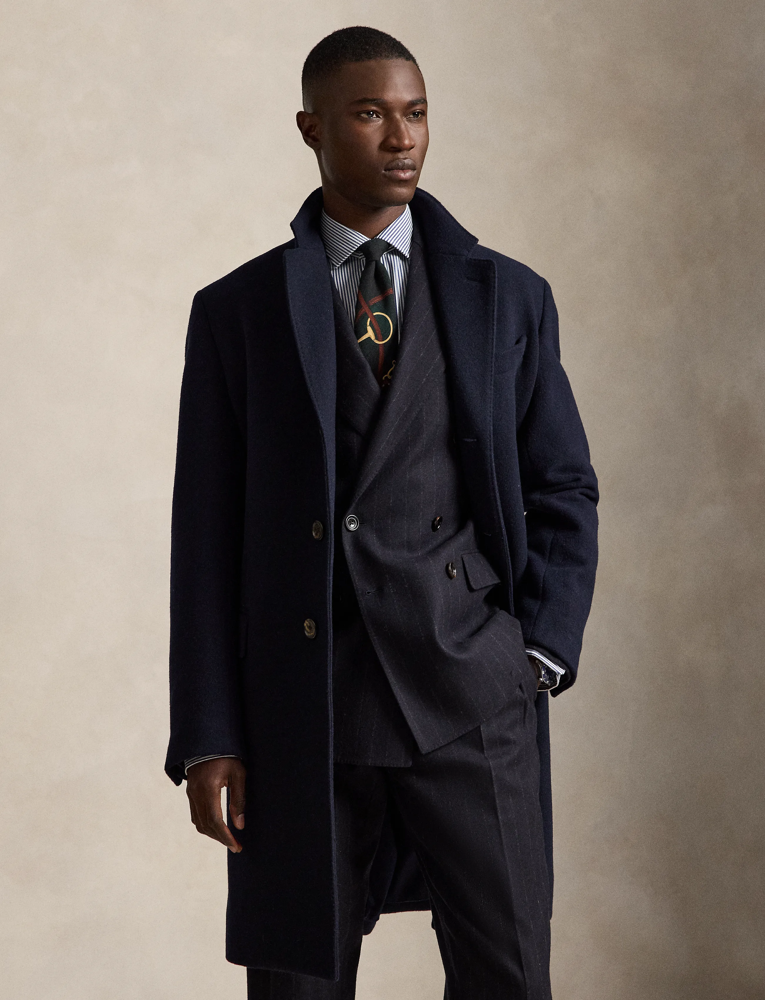 Polo Ralph Lauren - Melton Topcoat - ullrockar - navy - 3