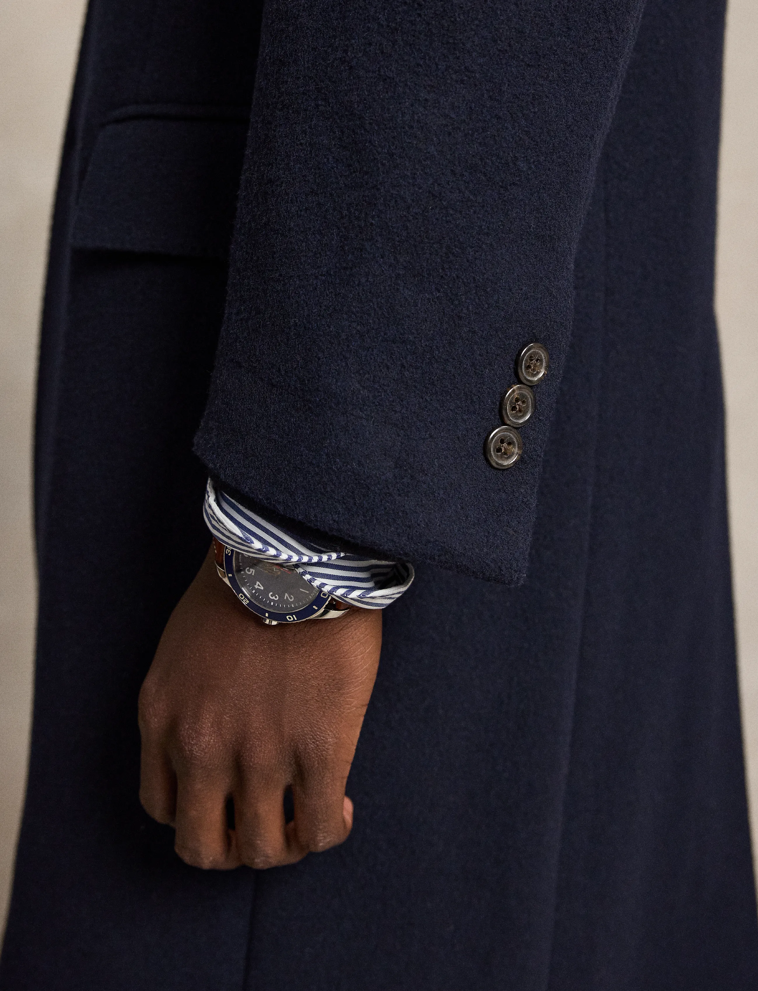 Polo Ralph Lauren - Melton Topcoat - ullrockar - navy - 4