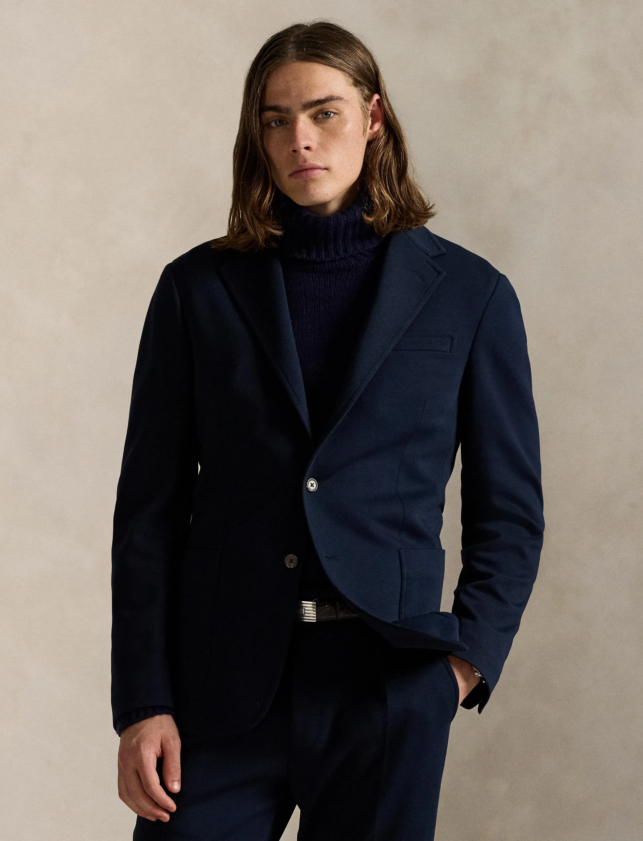 Polo Ralph Lauren Polo Soft Modern Fit Double-Knit Jacket - Nach Stil kaufen - AVIATOR NAVY / navy