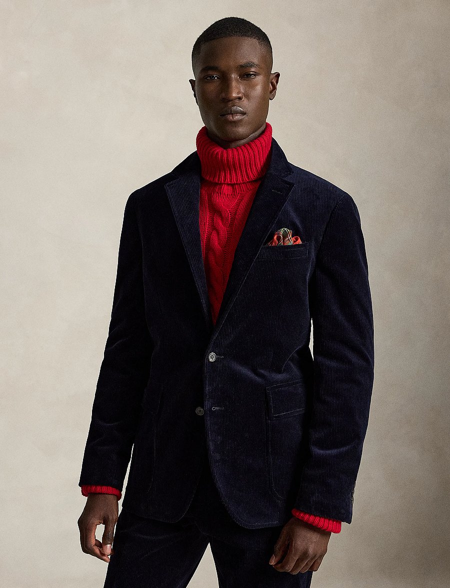 Polo Ralph Lauren - Polo Modern Fit Stretch Corduroy Jacket - newport navy - 0