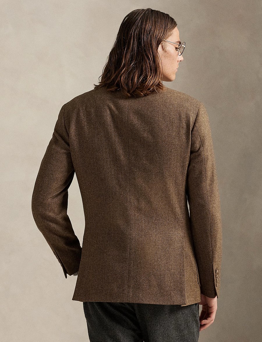 Polo Ralph Lauren - Polo Modern Fit Herringbone Sport Coat - enkelknäppta kavajer - brown/tan - 3