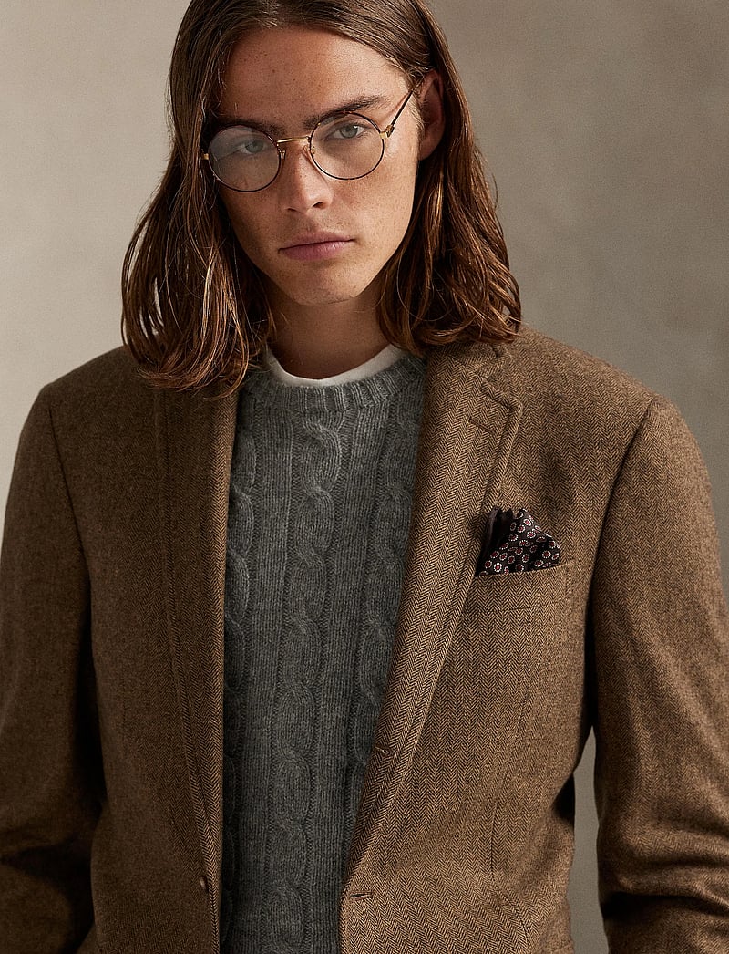 Polo Ralph Lauren - CLASSIC HERRINGBONE-MDN PYALE SV - enkelknäppta kavajer - brown/tan - 4