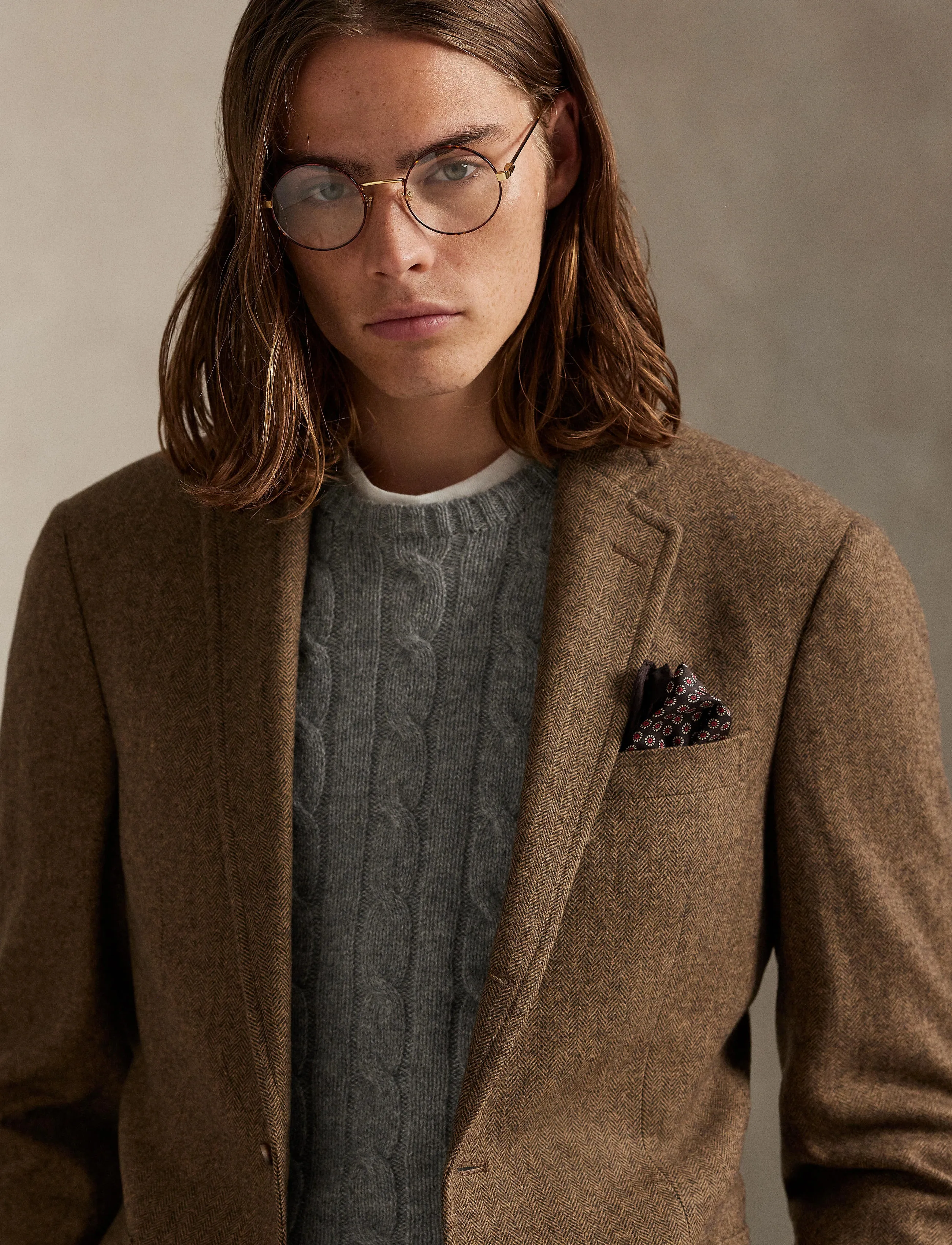Polo Ralph Lauren - Polo Modern Fit Herringbone Sport Coat - enkelknäppta kavajer - brown/tan - 4