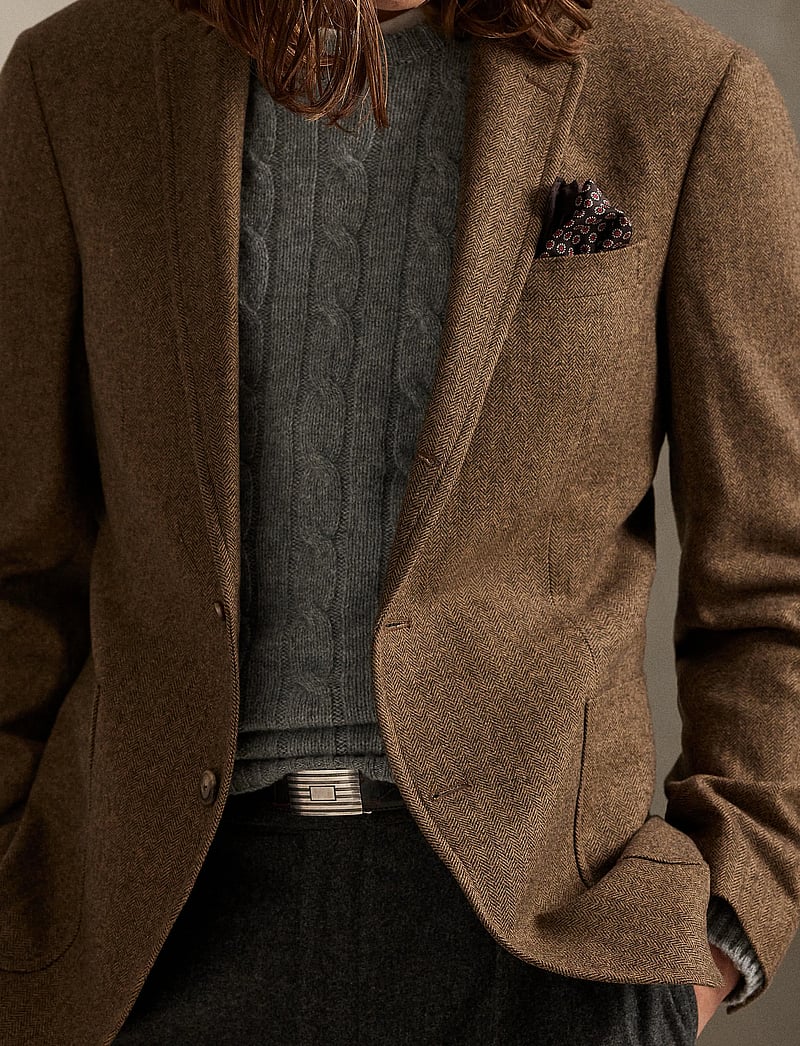 Polo Ralph Lauren - CLASSIC HERRINGBONE-MDN PYALE SV - enkelknäppta kavajer - brown/tan - 5